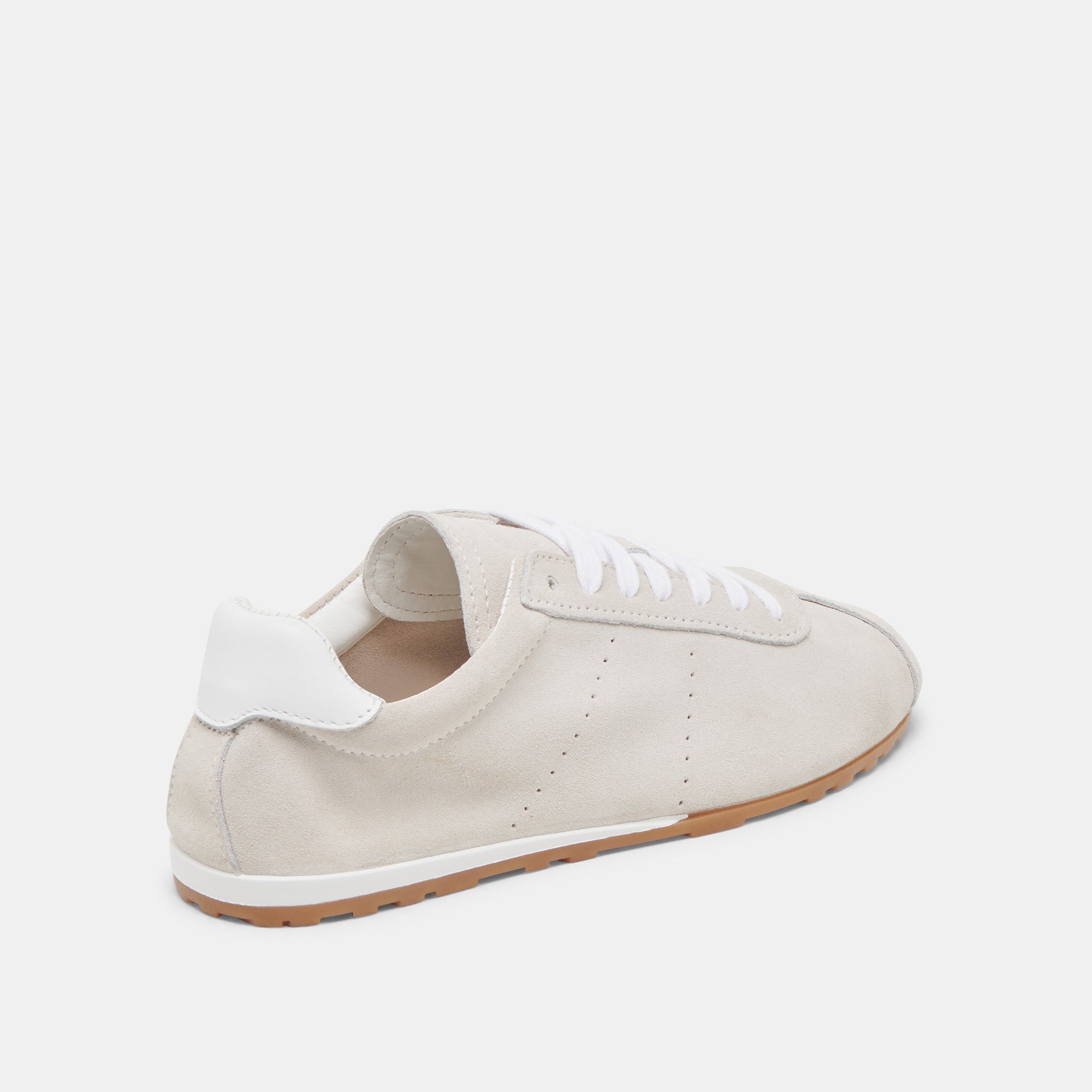 SERINA Women's Ivory Suede Sneakers - Comfortable Casual Walking Shoes for Women | Perfect for Work, Travel & Everyday Wear