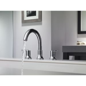 Delta Faucet Trinsic Roman Tub Trim T2759-SS - Modern Bathroom Faucet Set with Tub Spout & Handles - Stainless Steel Finish - Perfect for Luxury Bathrooms & Spa Retreats (Valve Sold Separately)