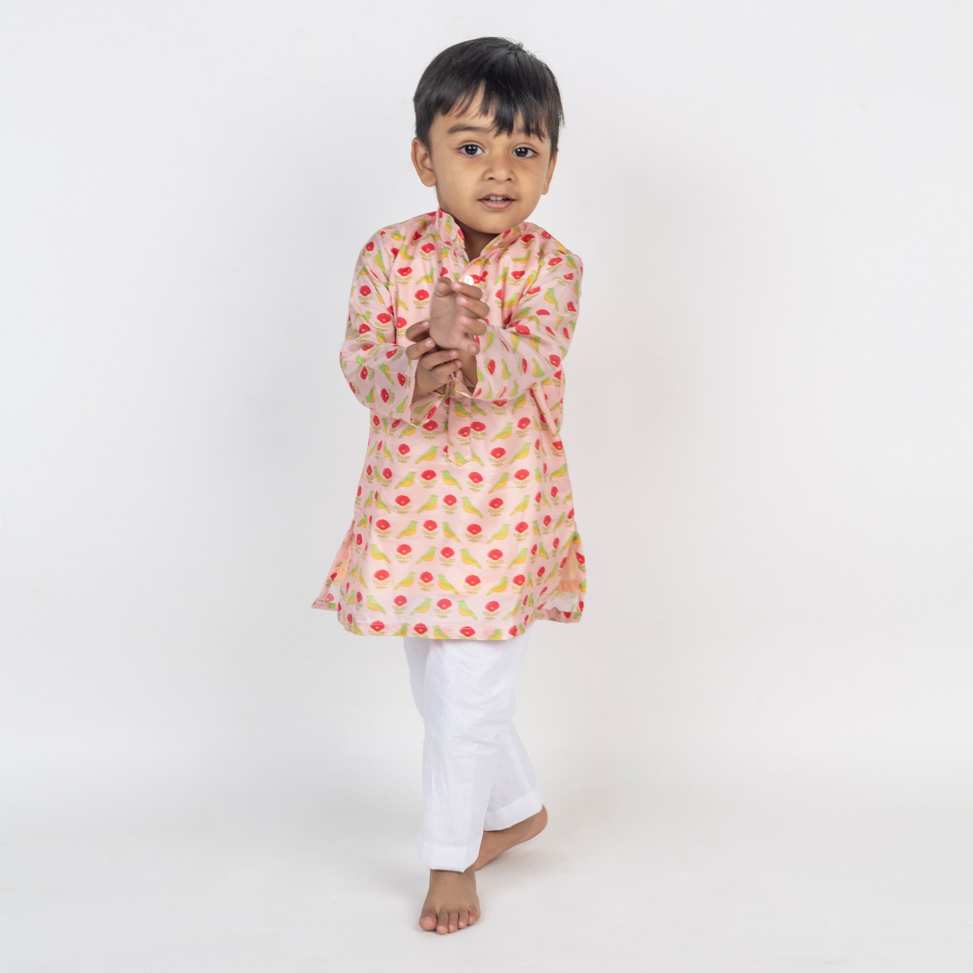 Pre Order: Stylish Bird Jaal Printed Kurta for Women - Traditional Indian Ethnic Wear for Festivals, Weddings & Casual Outings