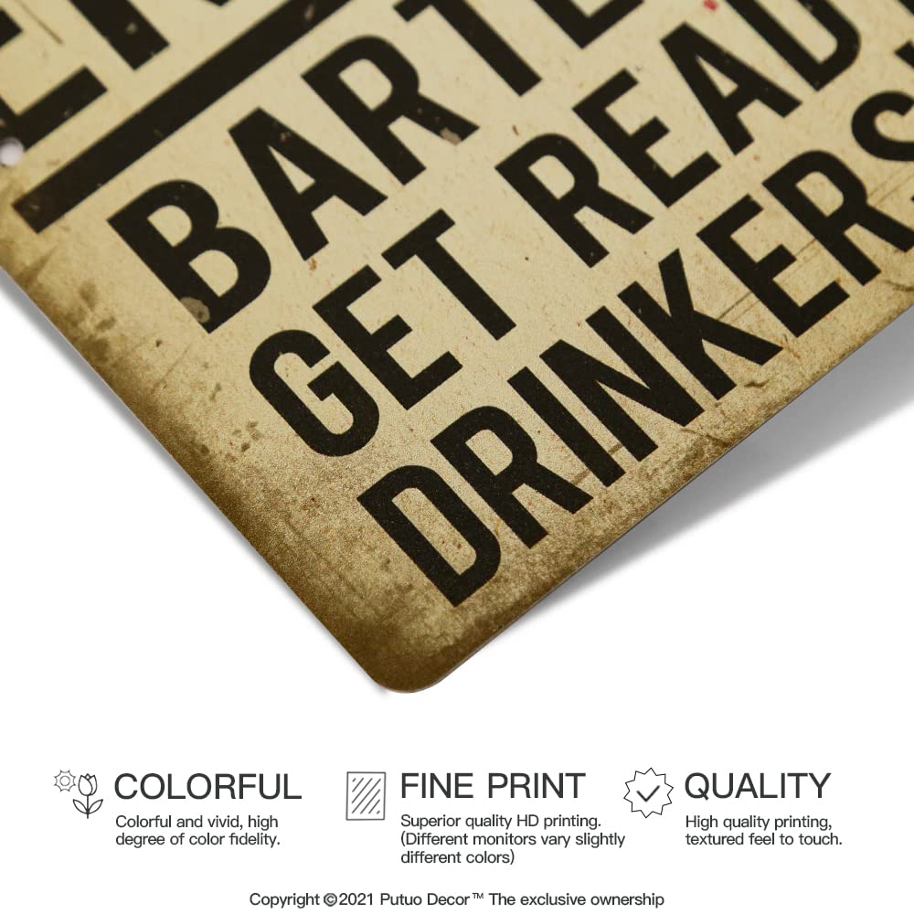 Funny Man Cave Wall Sign - Prohibition Ends Metal Art for Bar & Club Decor