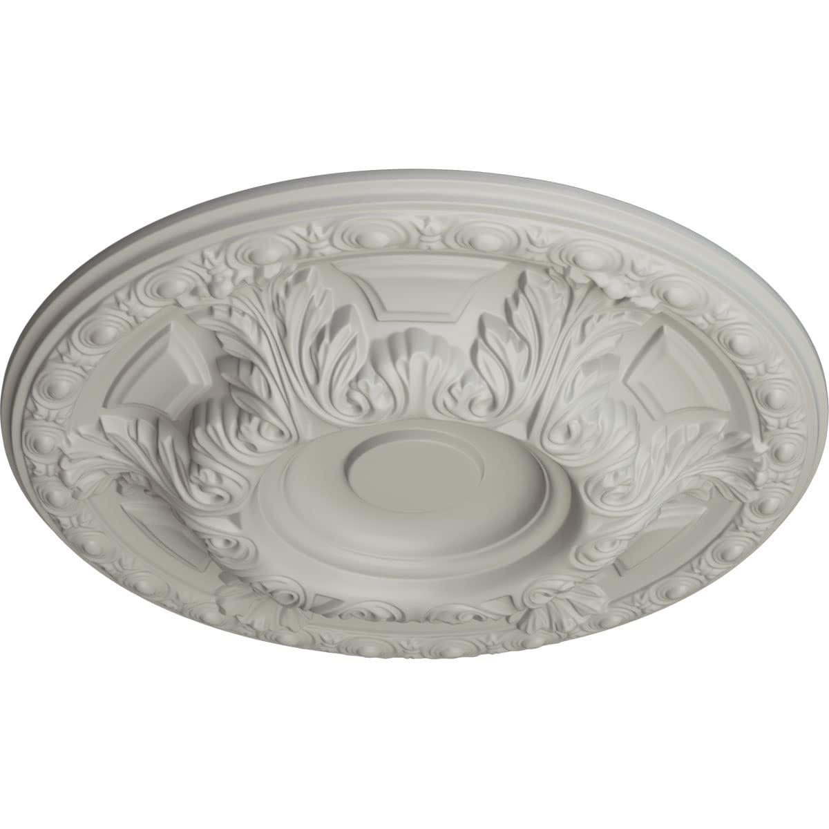 Ekena Millwork Granada Ceiling Medallion 24 Inch - Hand Painted Cream Finish, 23.5
