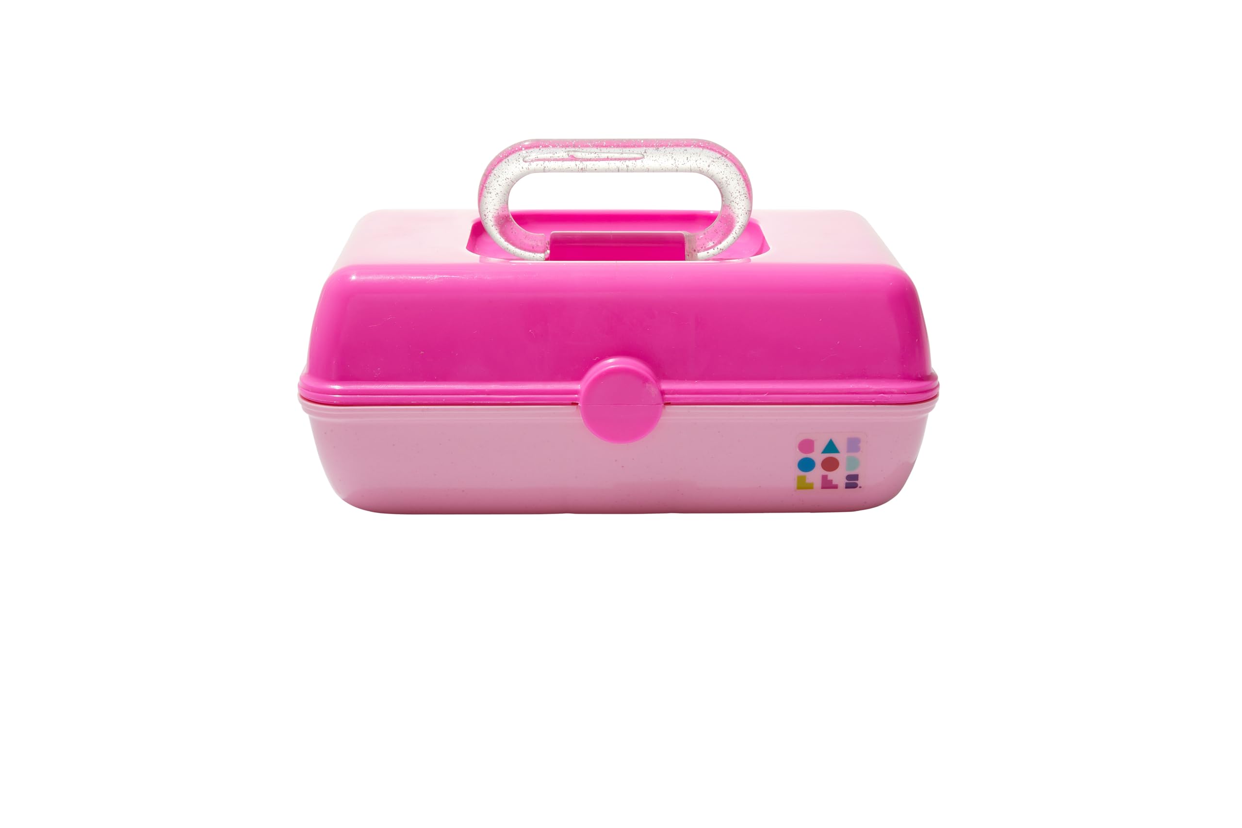 Caboodles Makeup Case - Medium Cosmetic Organizer with Mirror, Pink Rose Storage Box (9