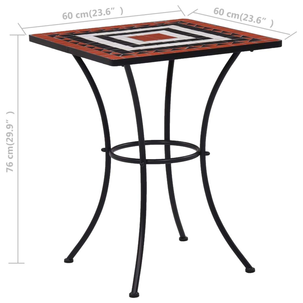 CHARMMA Mosaic Bistro Table - 23.6