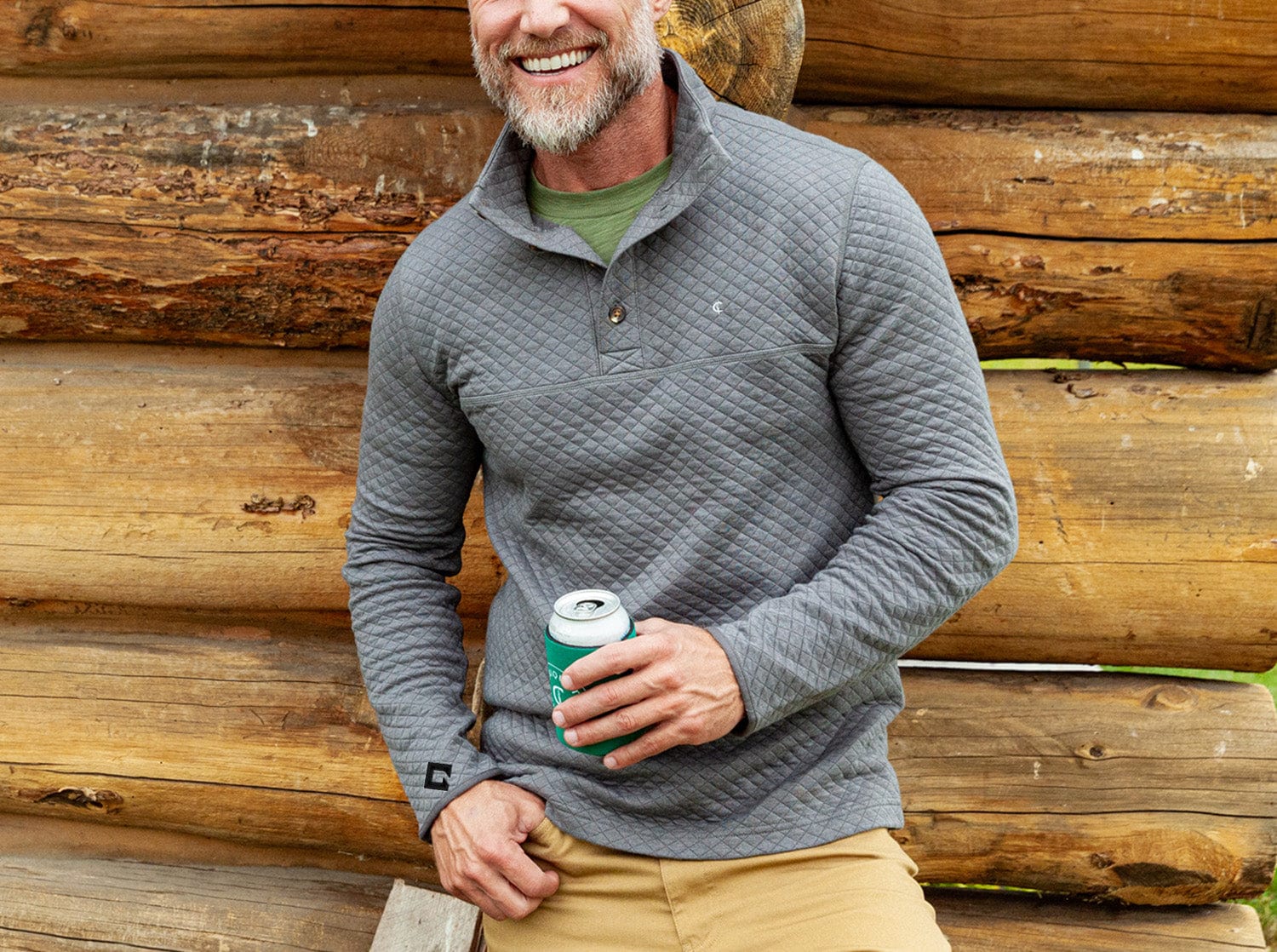 MLB Players Quilted Pullover Jacket - Dark Heather Grey - Warm & Stylish Baseball Hoodie for Men - Perfect for Game Day & Outdoor Activities