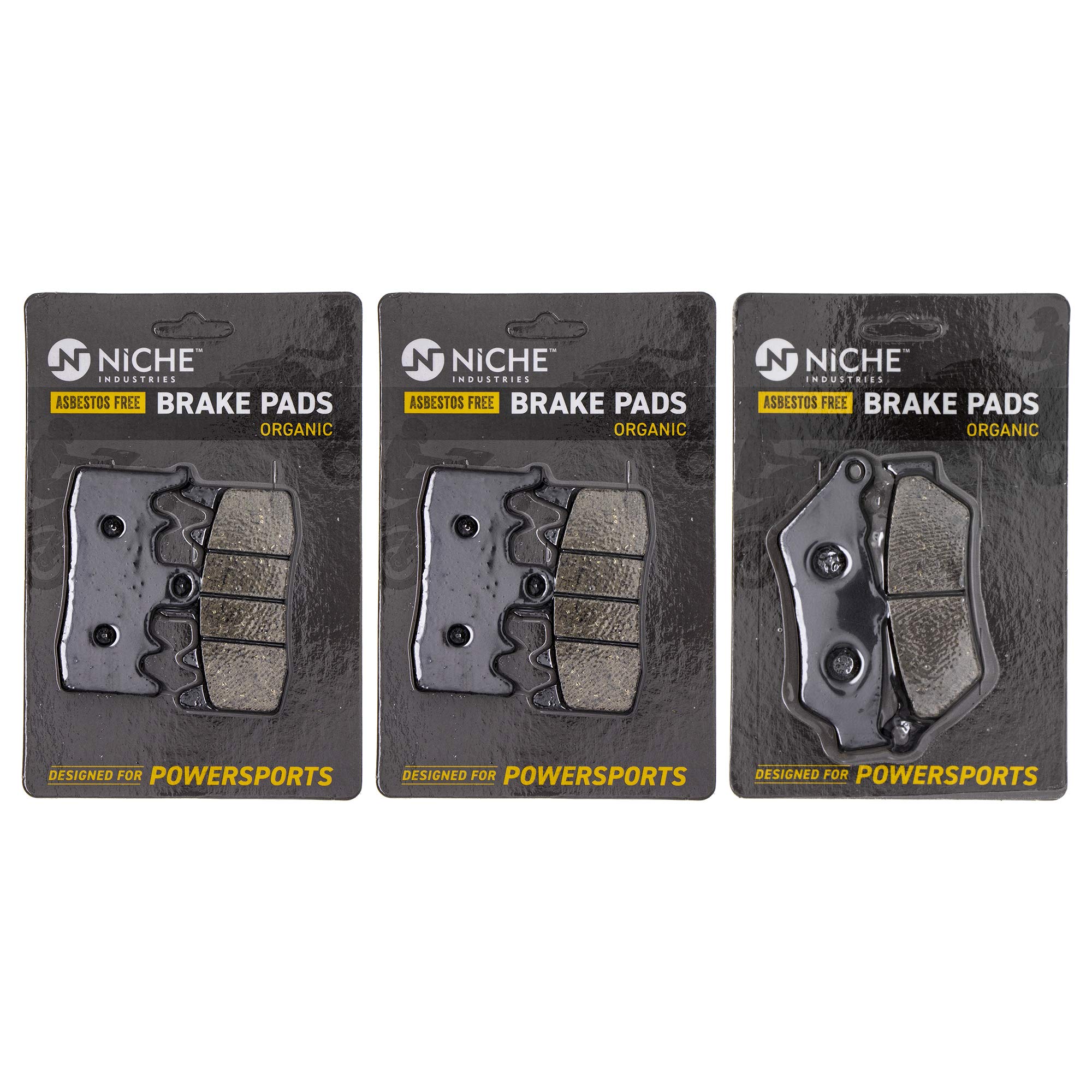 High-Performance Organic Brake Pad Set for BMW R1200GS/R1200R & Ducati XDiavel - Front & Rear (Part# 34218562163, 34118548028) - Perfect for City Commuting & Adventure Riding