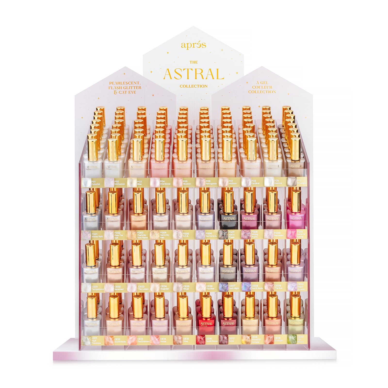 Apres Astral Gel Collection - Professional UV/LED Gel Nail Polish Set for Salon & Home Manicures | Long-Lasting, High Shine, Easy Application | Perfect for Nail Art, Parties, Weddings & Special Occasions