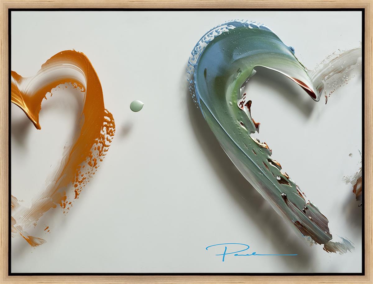 2 Love Gallery Wrap Canvas - Romantic Wall Art for Home Decor, Perfect for Living Room, Bedroom & Wedding Gifts