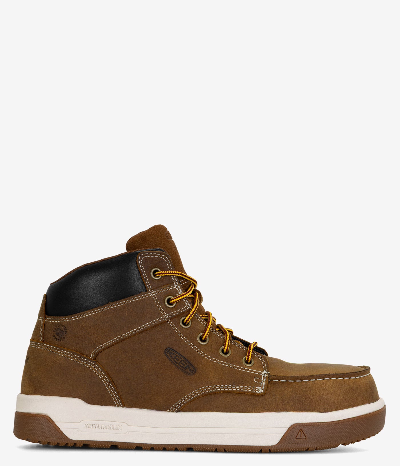 KEEN Utility Gibson Mid Carbon Toe Work Boots for Men - Durable Safety Shoes for Construction, Hiking & Outdoor Work