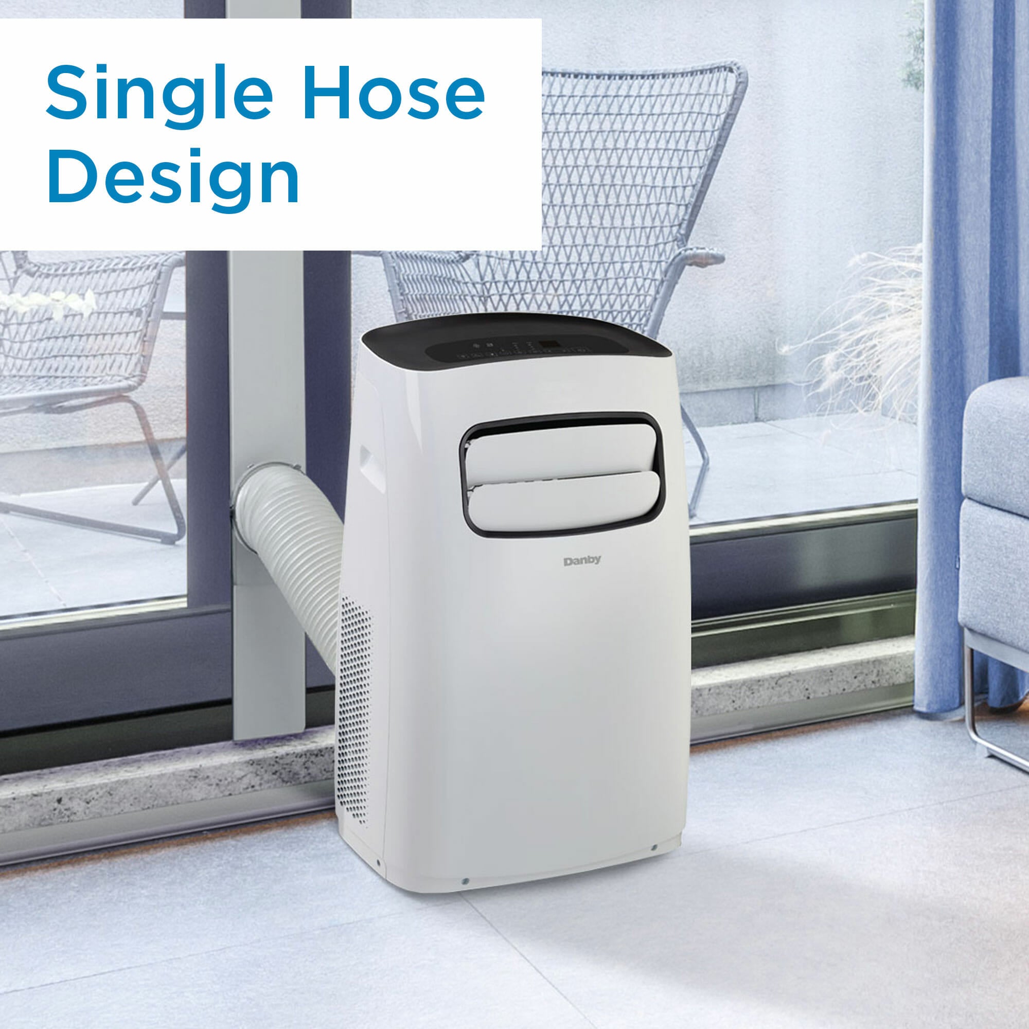 Danby DPA058B6WDB 10,000 BTU (5,800 SACC) Portable Air Conditioner - Compact Cooling for Bedrooms, Offices & Small Spaces