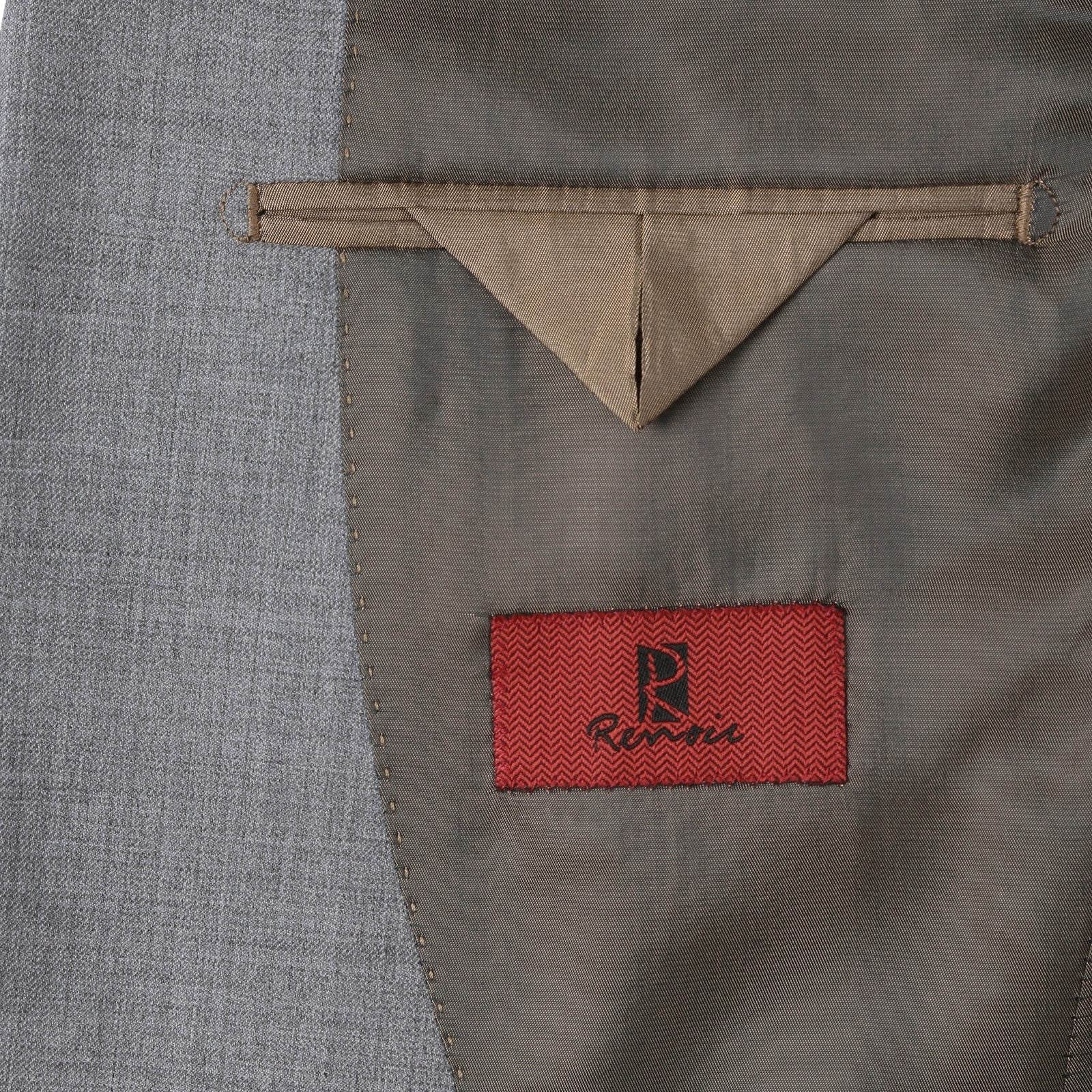 Alessandro Vitello by Renoir Grey 2-Piece Slim Fit Notch Lapel Wool Suit - Premium Business Attire for Weddings, Interviews & Formal Events (Style 5085)