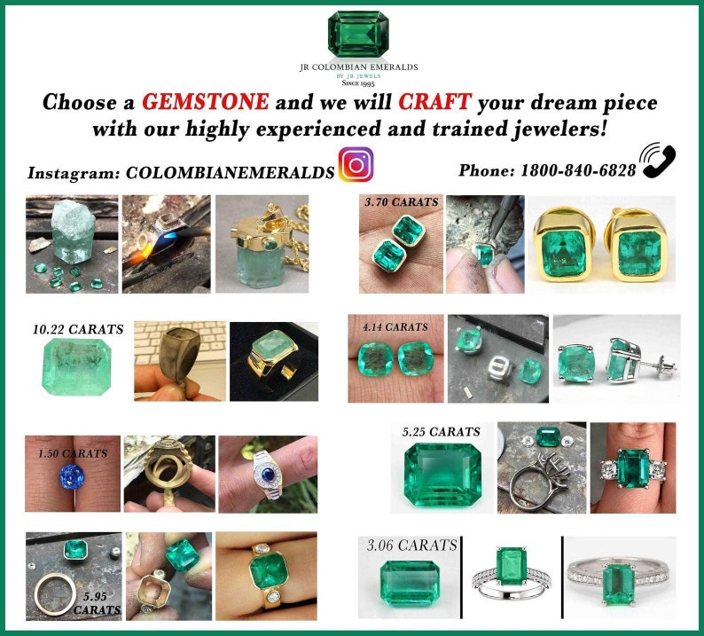 1.30ct Natural Asscher Cut Medium Bluish Green Emerald Sterling Silver 925 4 Prong Ring for Women - Elegant Vintage Style Engagement & Wedding Jewelry Gift