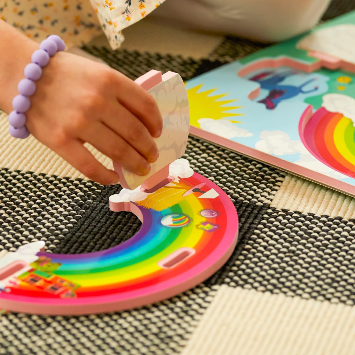 STORYTIME TOYS Unicorn Rainbow Play Puzzle - Educational Kids Toy for Creative Play & Learning | Perfect for Birthday Gifts, Preschool Activities & Family Game Night