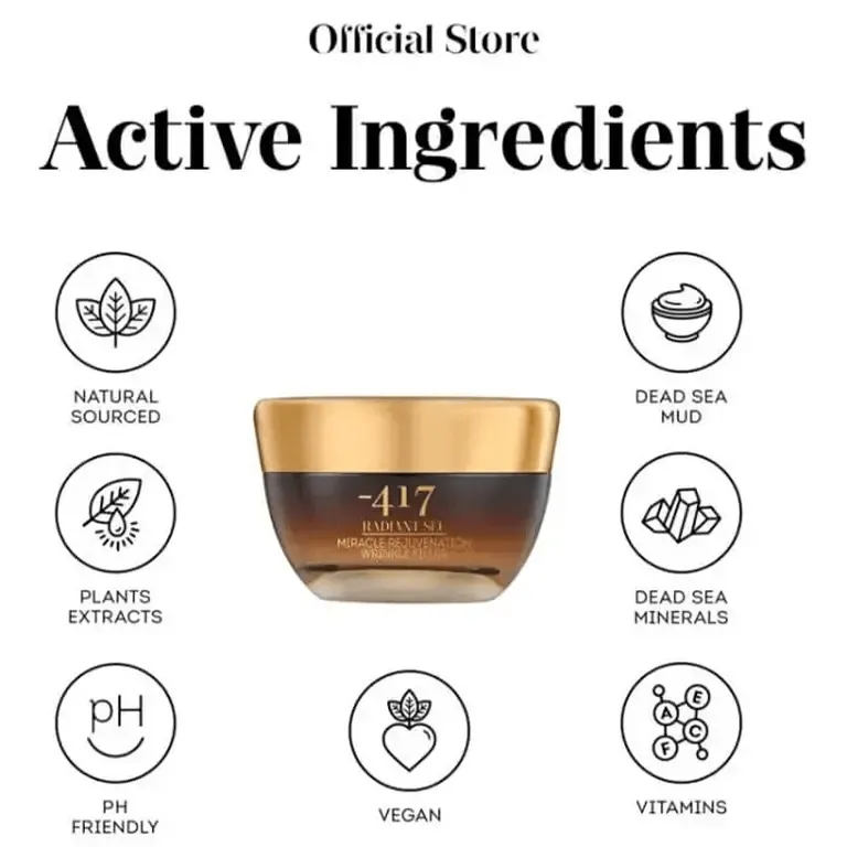 Minus 417 Miracle Rejuvenation Wrinkle Filler - Anti-Aging Cream for Face & Eyes | Reduce Fine Lines & Wrinkles | Perfect for Daily Skincare Routine & Night Care