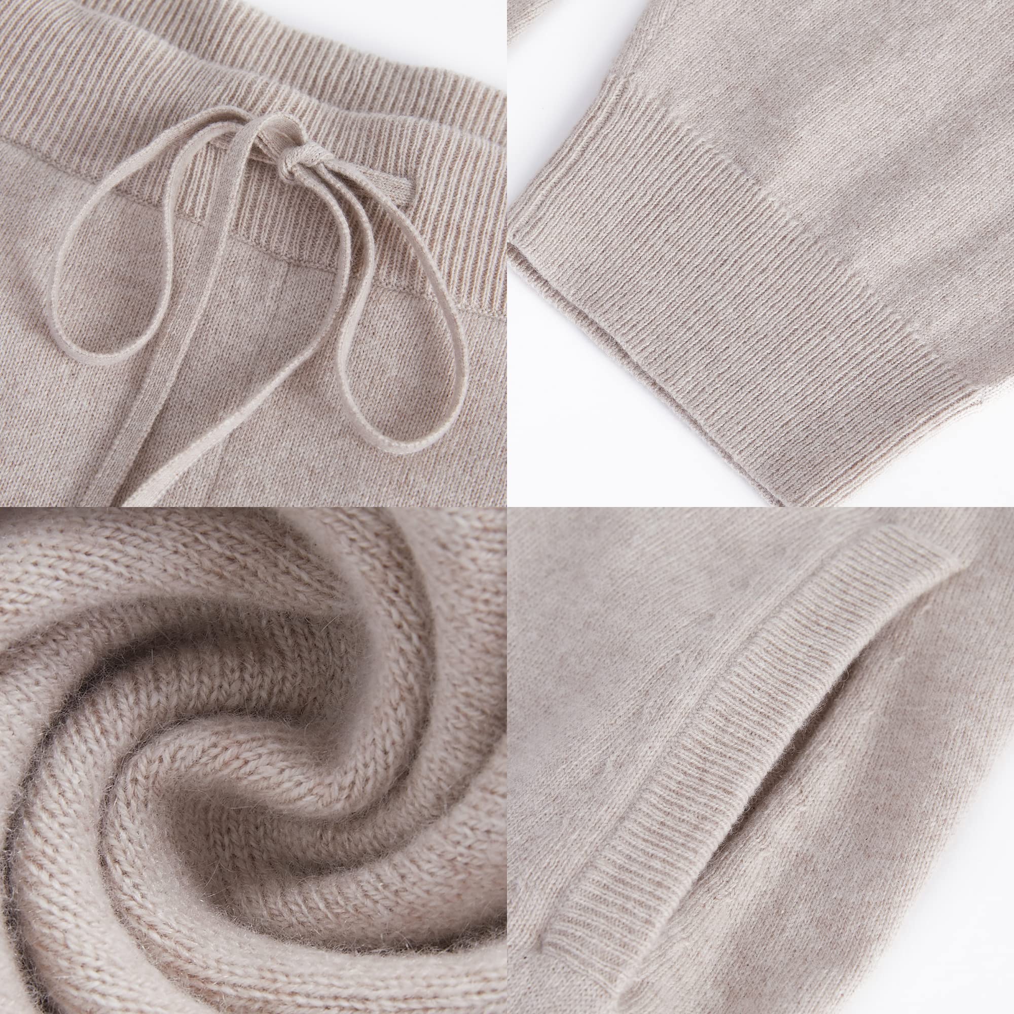 GreenMount Women's High Waisted Cashmere Sweatpants - Soft Baggy Lounge Pants with Pockets for Home, Fall & Winter | 37.5° Temperature Regulation | Perfect for Yoga, Running Errands & Cozy Evenings