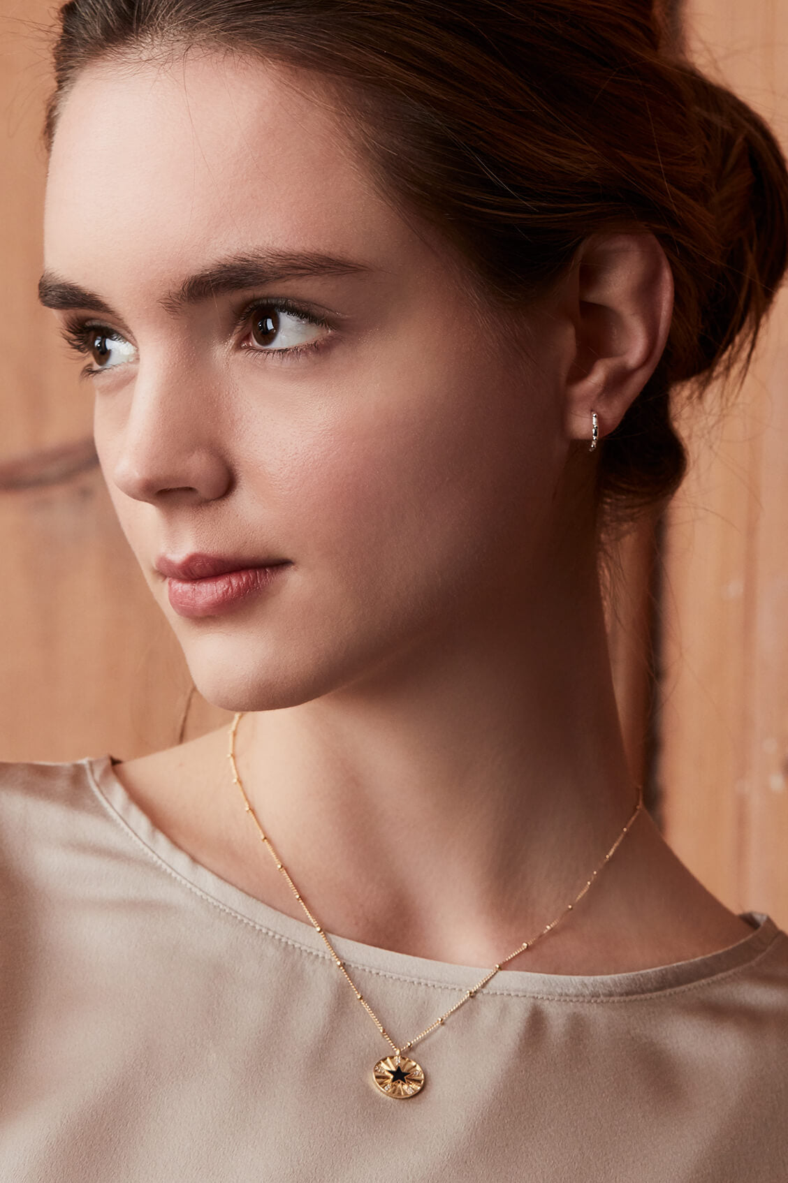 Stylish Granulated Huggie Earrings for Women - Trendy Gold Hoop Earrings for Everyday Wear - Perfect for Work, Parties & Casual Outfits