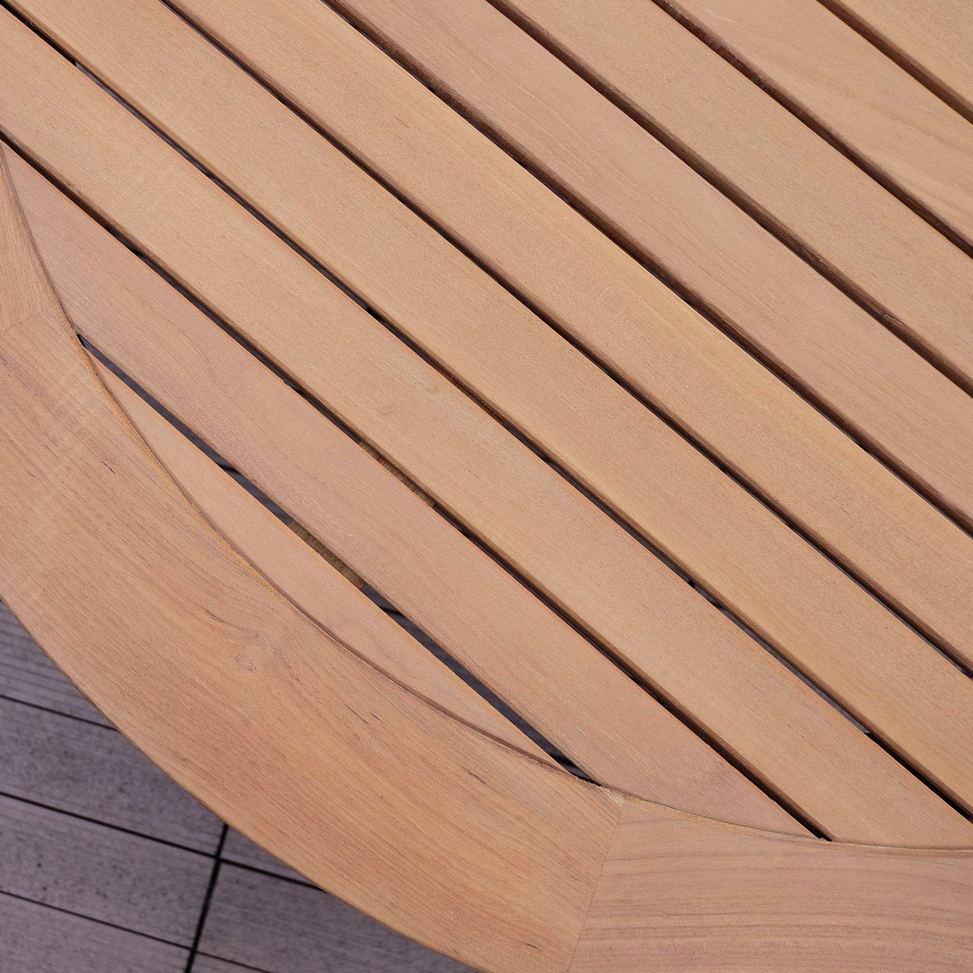Cambridge Casual Arie 40-Inch Natural Teak Patio Coffee Table - Outdoor Furniture for Garden, Deck, Poolside & Backyard Relaxation