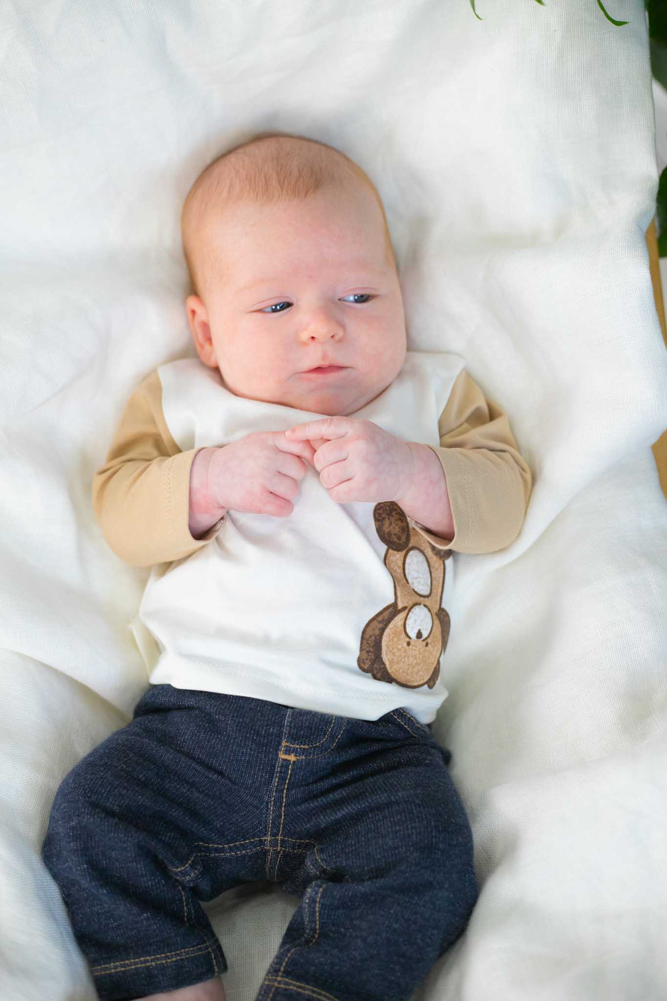 Organic Cotton Chickpea 2-Pack Baby Boy Shirt Set - Soft & Breathable Onesies for Newborns & Infants - Perfect for Playtime, Daycare & Family Photos