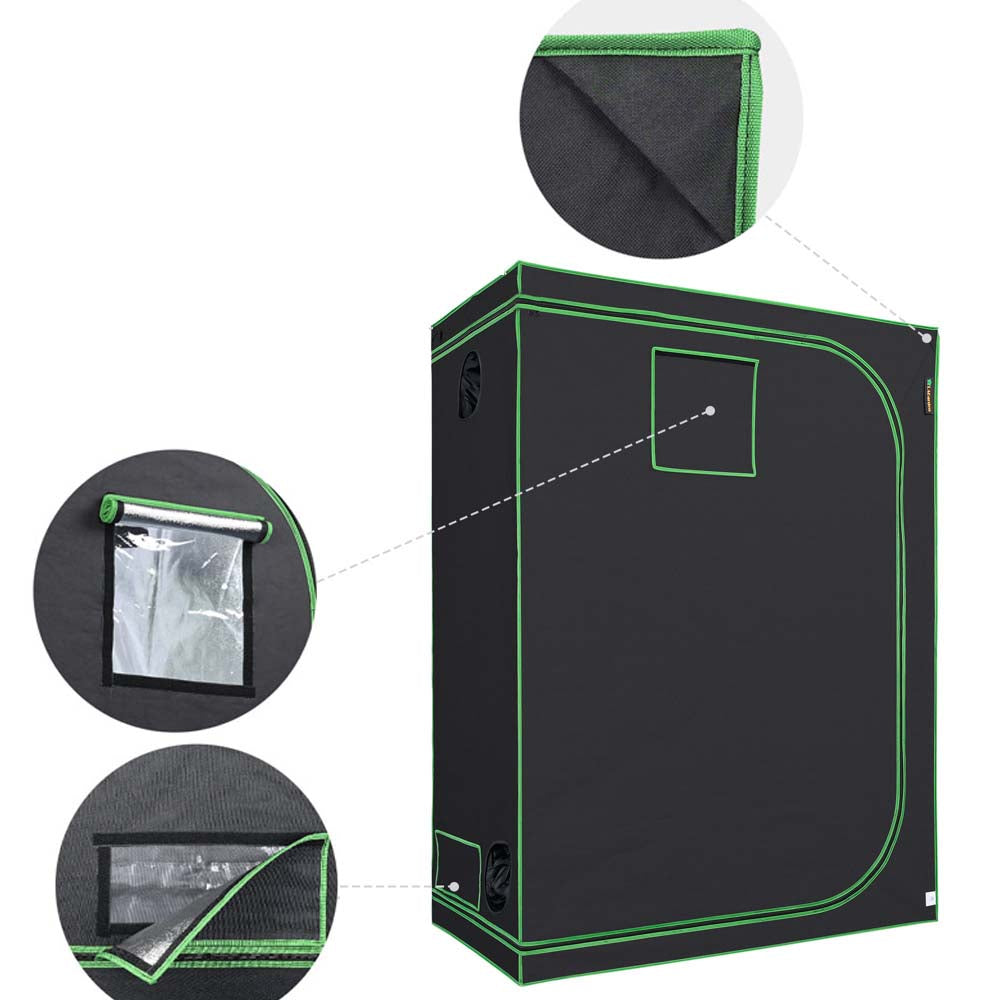 TheLAShop 5x2.7x6.7ft Hydroponic Mylar Reflective Grow Tent for Indoor Plants - Perfect for Home Gardening, Seed Starting & Hydroponic Systems