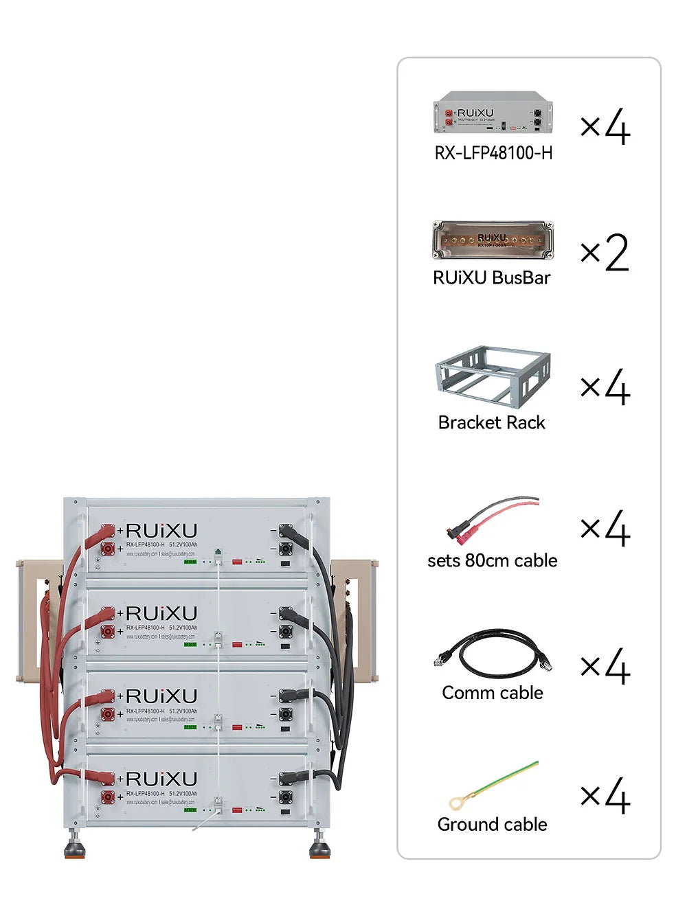 48V 10.24kWh/20.48kWh Solar Power Kit with 10kW Hybrid Inverter & 410W Solar Panels - Off-Grid Home Backup, RV & Emergency Power Supply