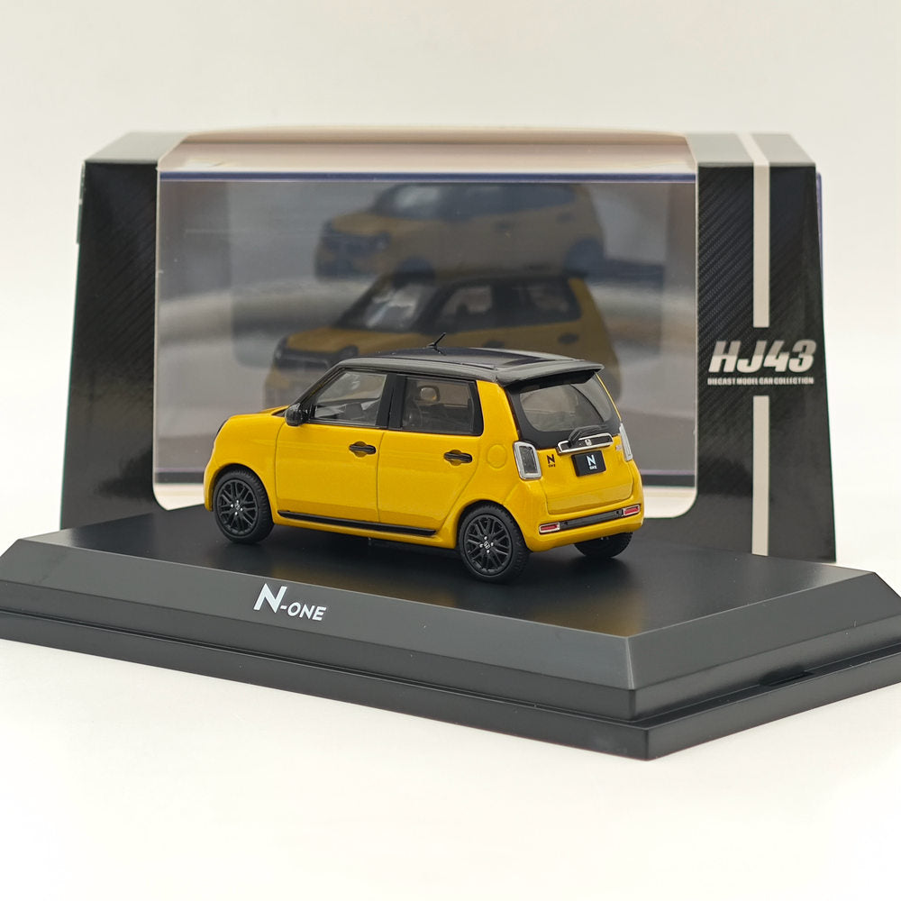 1/43 Hobby Japan N ONE RS Diecast Model Car - Premium Yellow Pearl Limited Edition | Collectible Miniature Car for Display & Gifts