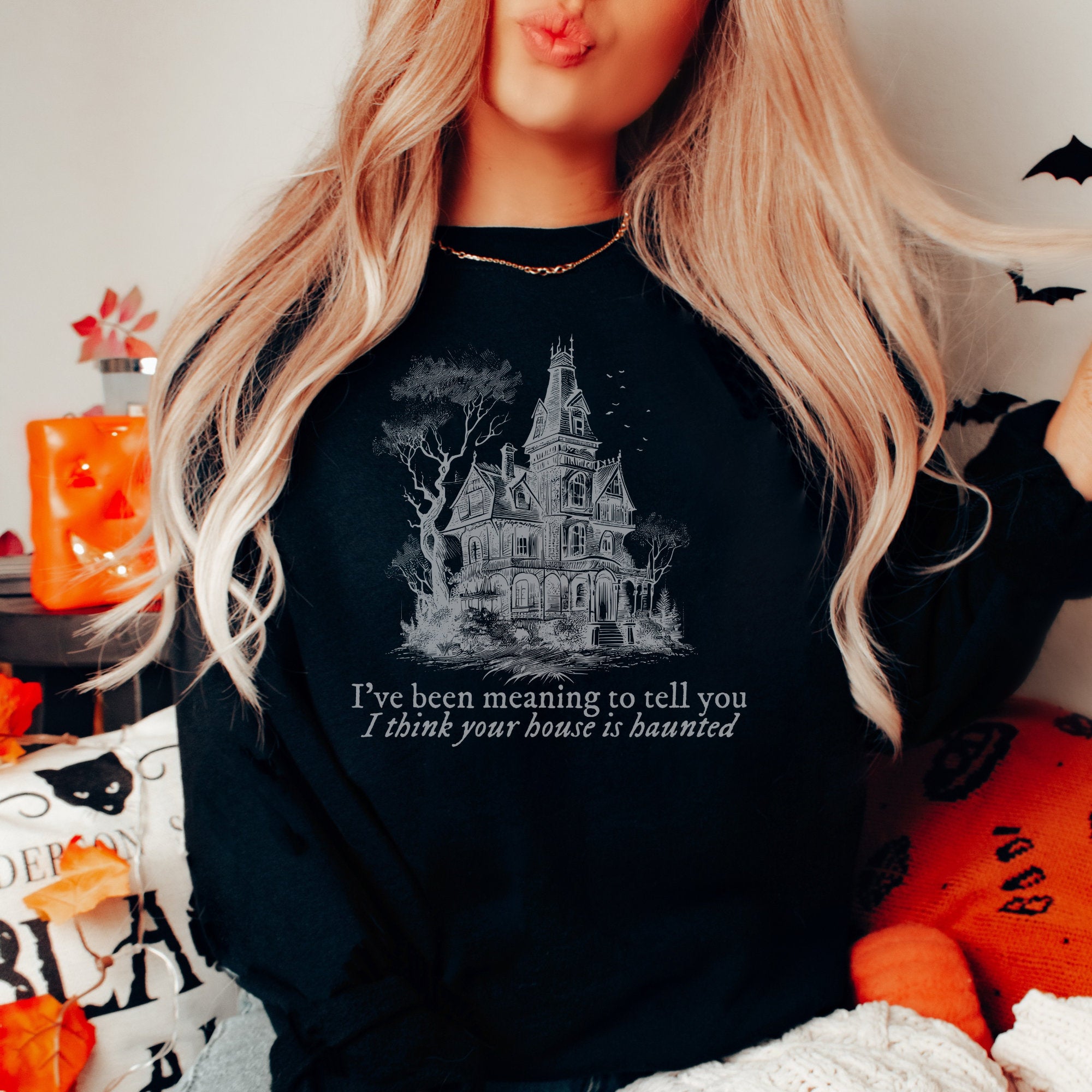 Taylor Swift Halloween Crewneck Sweatshirt | Folklore Era Merch | Swiftie Fan Shirt | Halloween Tee for Concerts & Costume Parties