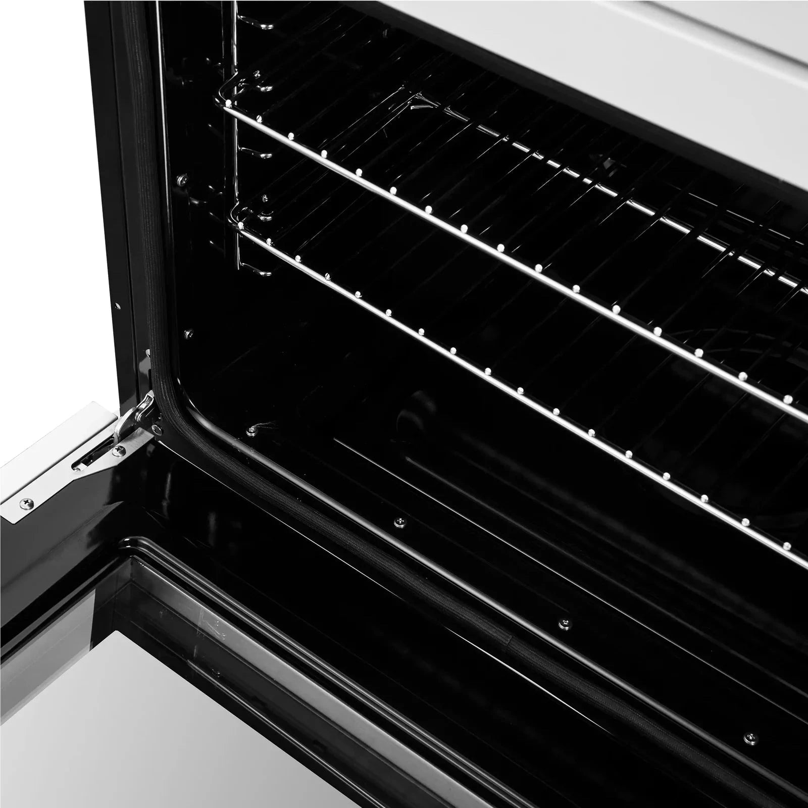Forno Asti 30 Inch Double Electric Wall Oven with French Doors - White Finish & Antique Brass Trim (Model FBOEL1340 30WHT) | Perfect for Modern Kitchens, Baking, and Entertaining