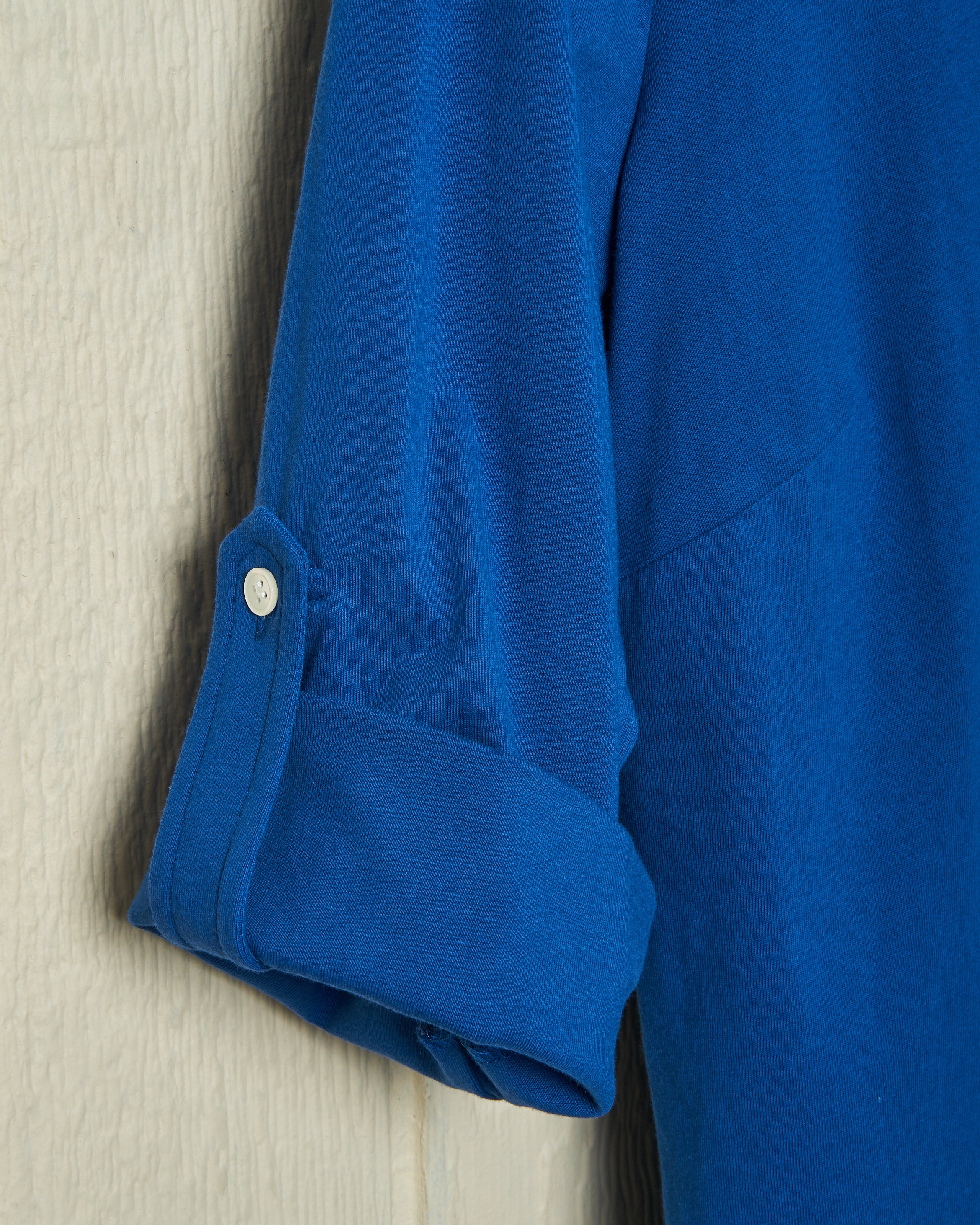 Avalon Knit Top in Cobalt Blue | Women's Casual Long Sleeve T-Shirt | Perfect for Everyday Wear, Office & Outings