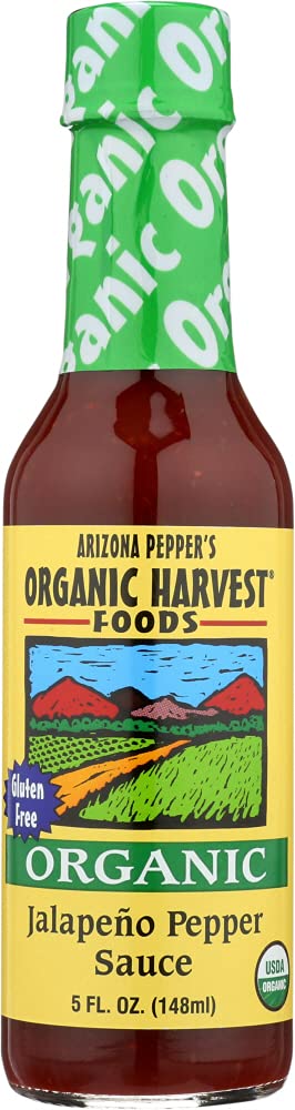 Organic Jalapeno Pepper Hot Sauce - 2 Pack (5 Fl Oz Bottles) | Spicy & Flavorful | Perfect for Tacos, Nachos, Wings & Mexican Dishes