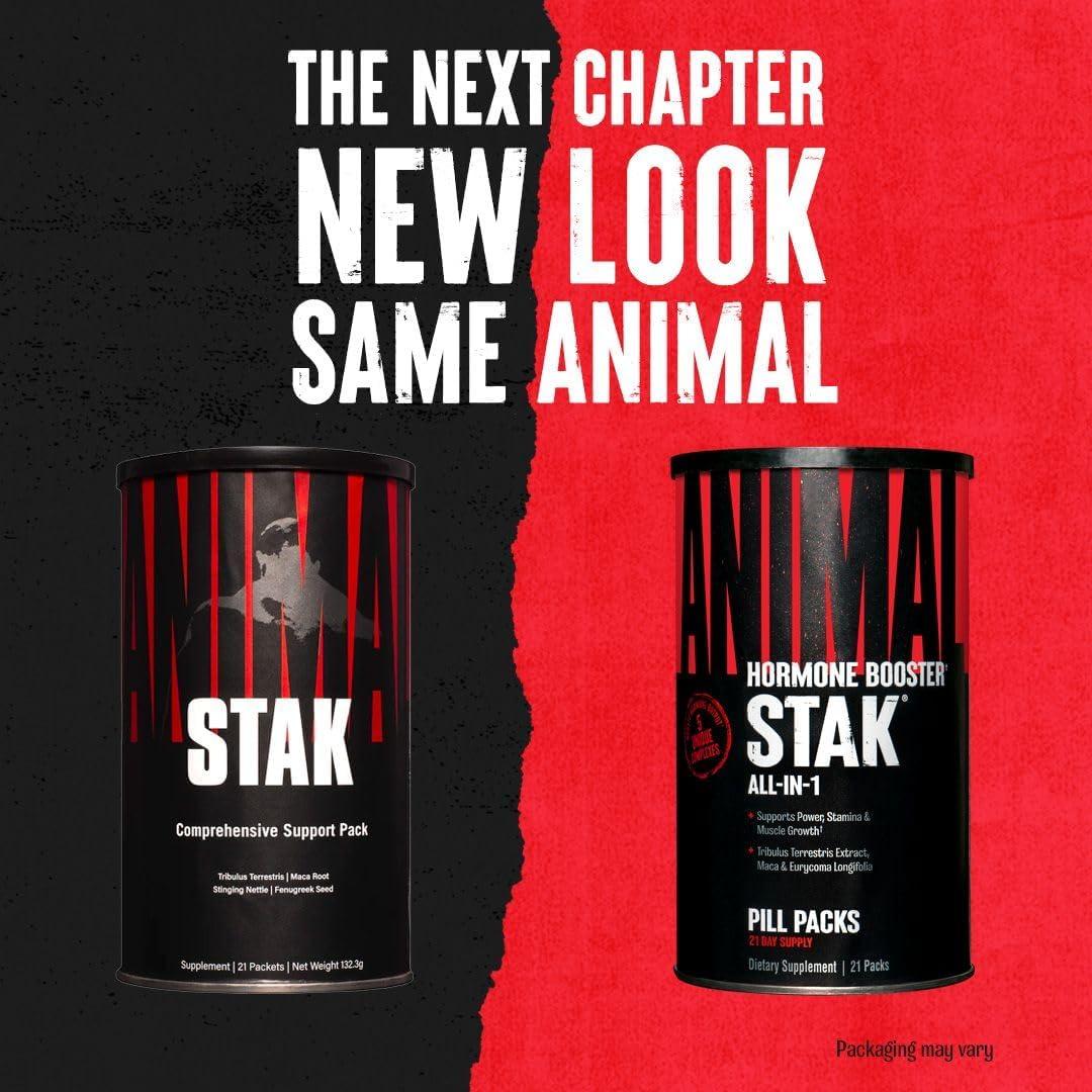 Animal Stak 21 Packs - Ultimate Anabolic Stack for Testosterone Boost & Muscle Growth - Perfect for Bodybuilding, Strength Training & Fitness Enthusiasts