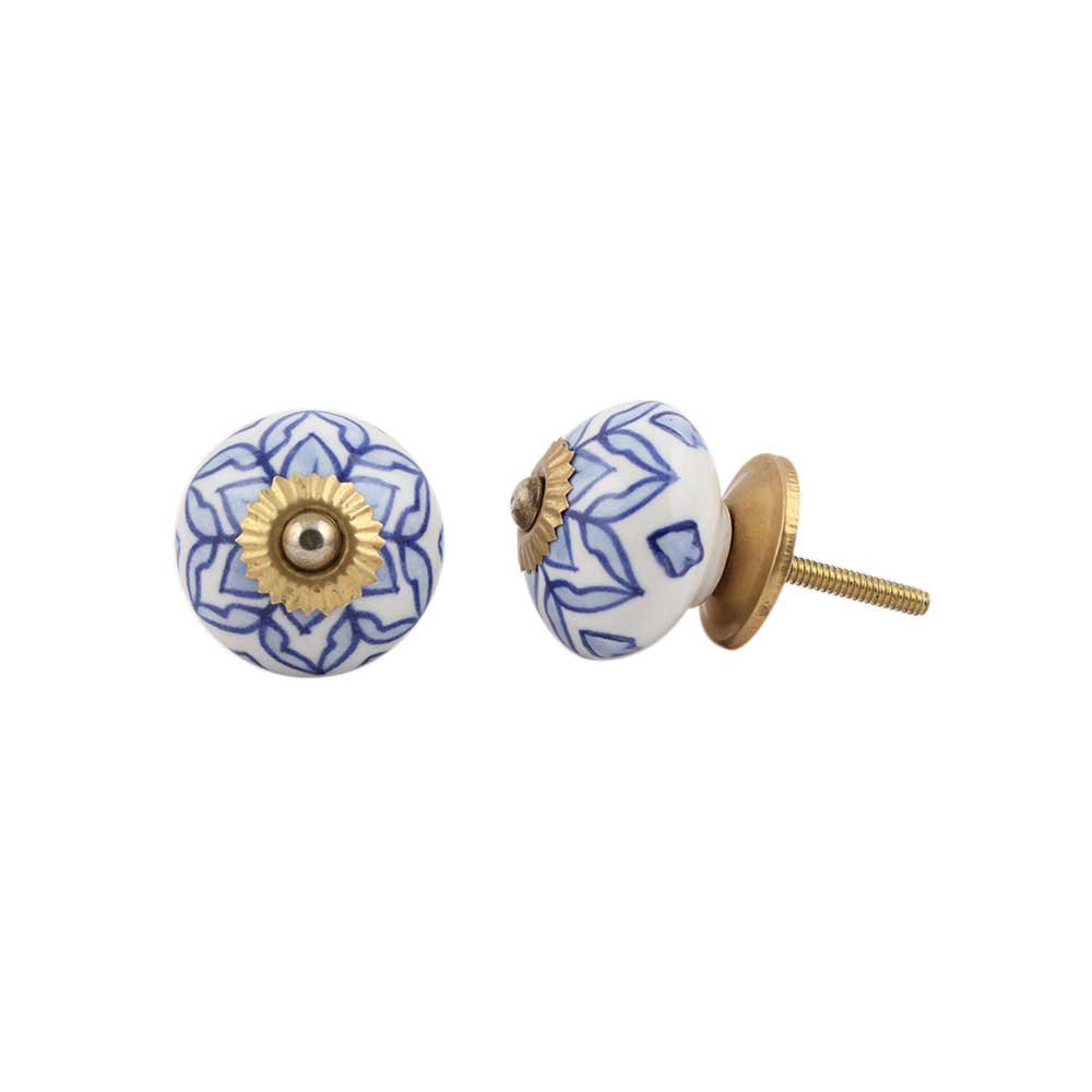 4 Pack White Ceramic Flower Drawer Knobs - Elegant Kitchen Cabinet Hardware & Dresser Pulls for Home Decor - Perfect for Cabinets, Drawers, and Furniture Upgrades