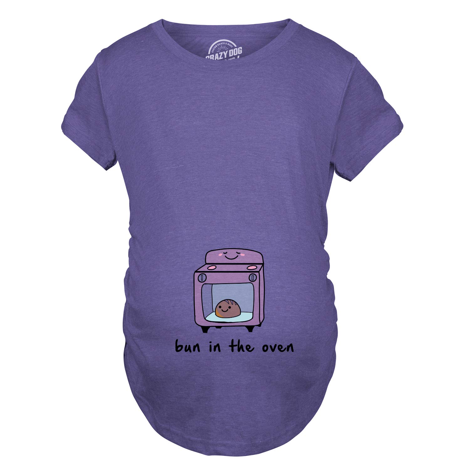 Funny Maternity 'Bun in The Oven' Pregnancy Announcement T-Shirt - Cute Baby Reveal Tee for Expecting Moms | Perfect for Gender Reveal Parties & Maternity Photoshoots