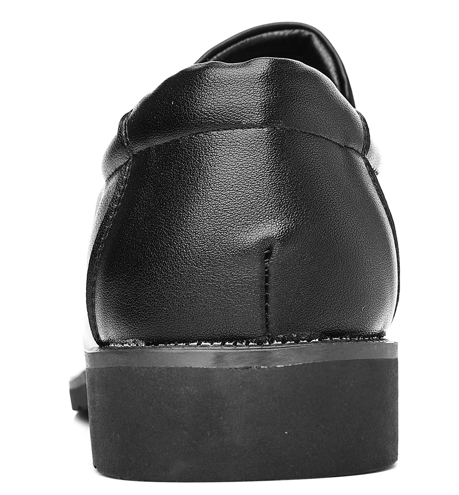 DADAWEN Men's Classic Leather Oxford Dress Shoes - Slip On Formal & Casual Shoes for Business, Office, Wedding & Everyday Wear