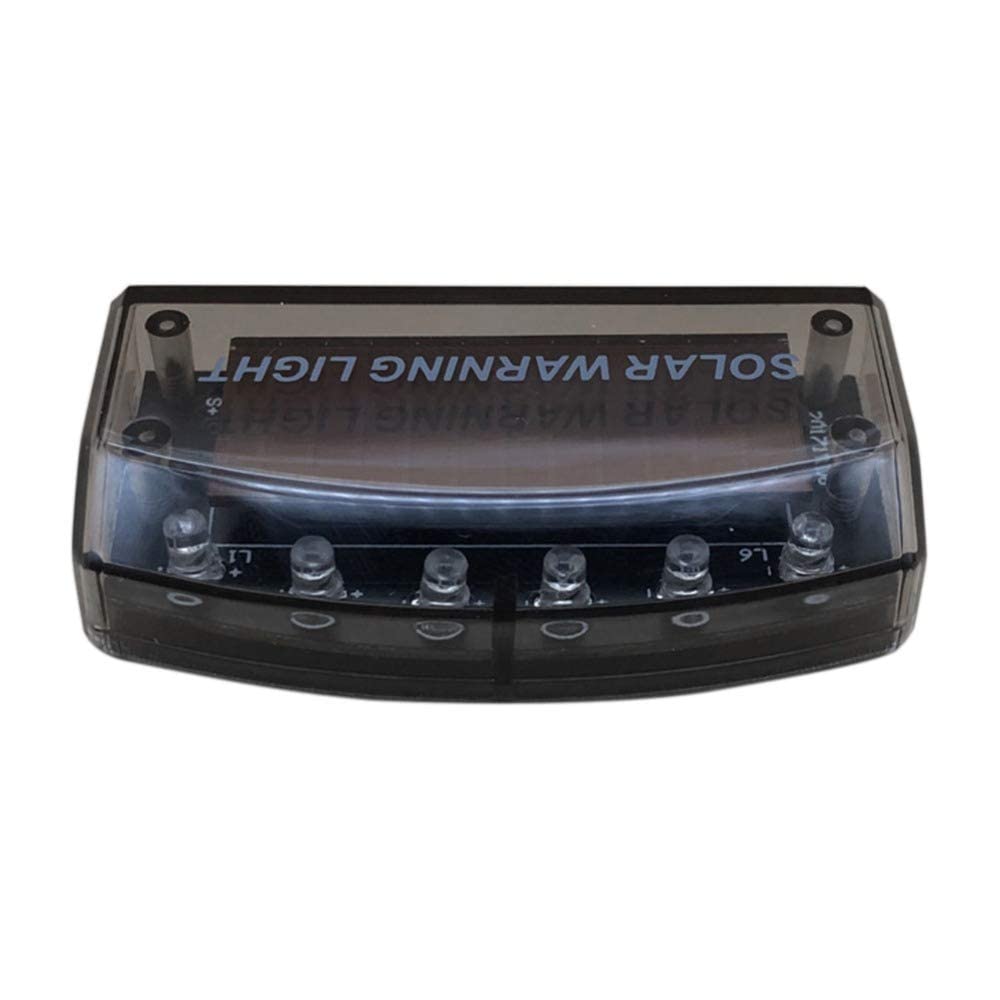 Solar Powered 6 LED Blue Fake Car Alarm Light - Anti-Theft Dummy Warning Flashing Light for Vehicle Security | Perfect for Parking Lots, Garages & Theft Prevention