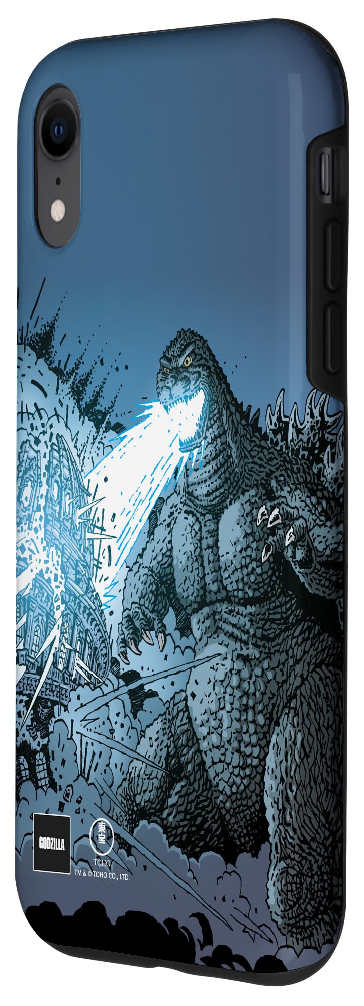 iPhone XR Case - Godzilla Comic Art Heat Ray Attack Design - Durable Protective Cover for Everyday Use, Gaming & Travel
