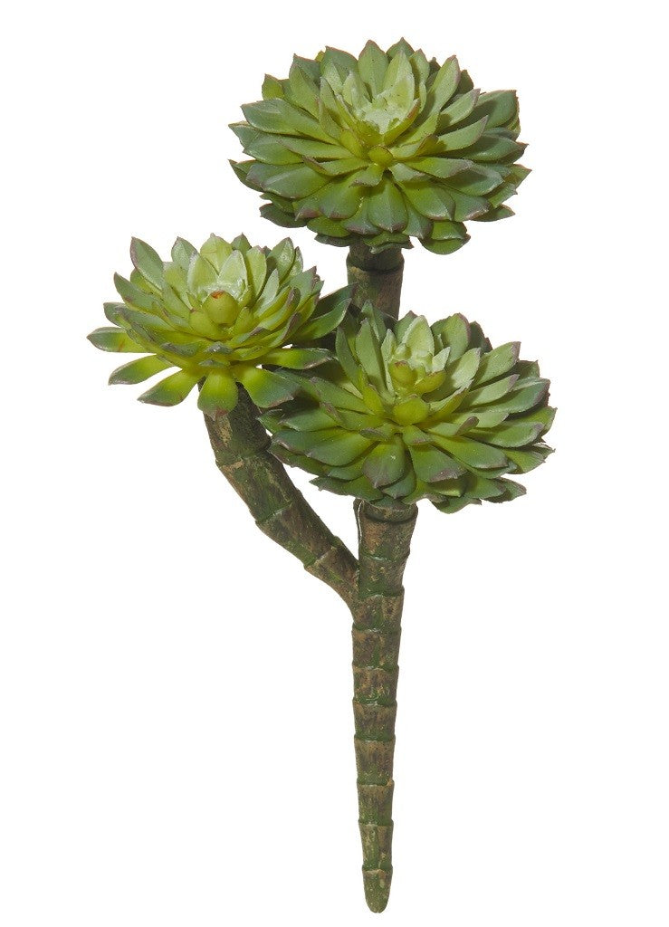 Rogue Spikey Echeveria Pick Green - 10x18cm Artificial Succulent Plant for Home Decor, Office Desk, Wedding Centerpieces & DIY Crafts