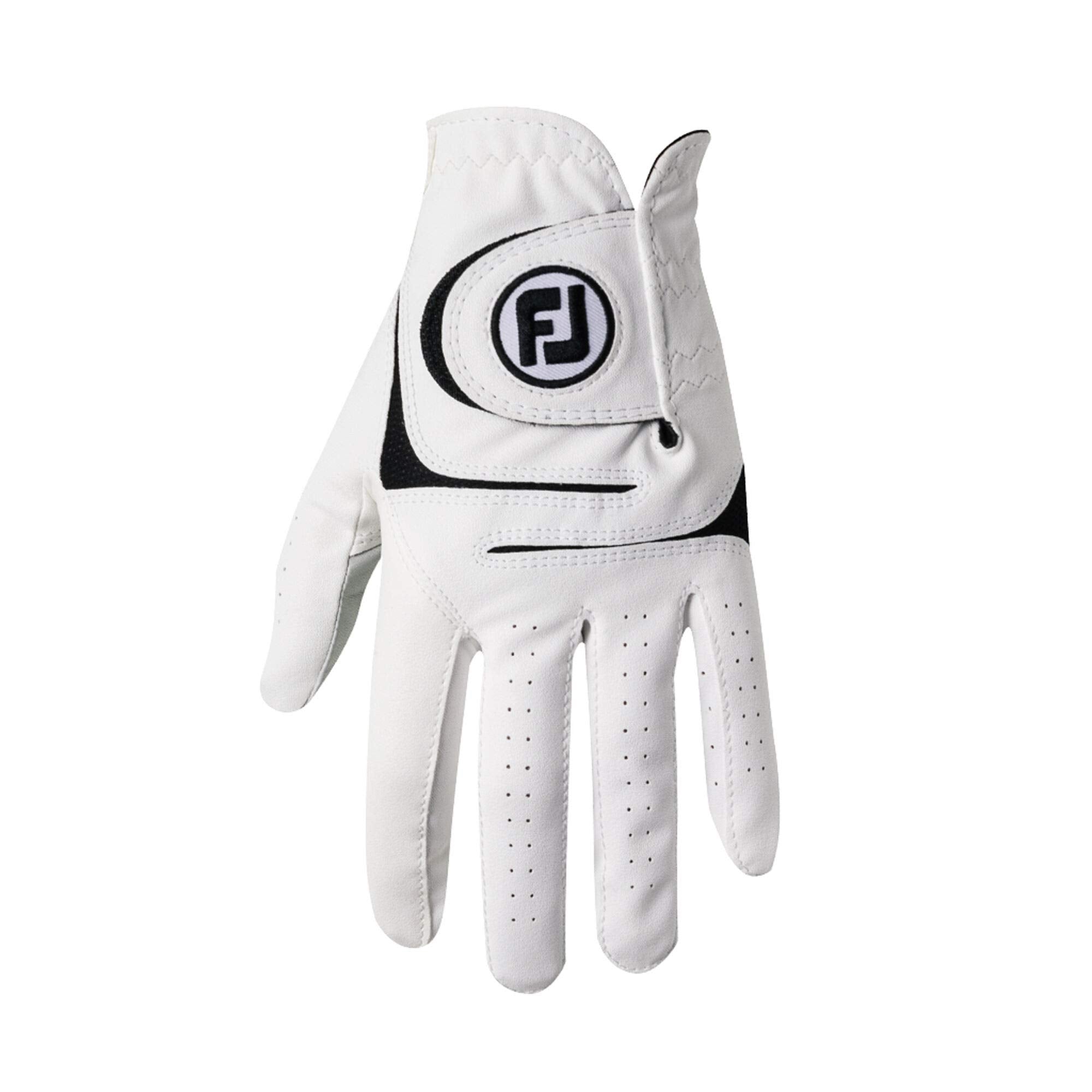 FootJoy Men's WeatherSof 2-Pack Golf Gloves - White, Cadet Large, Left Hand | Premium Comfort & Grip for Golfers | Perfect for Driving Range & Tournament Play