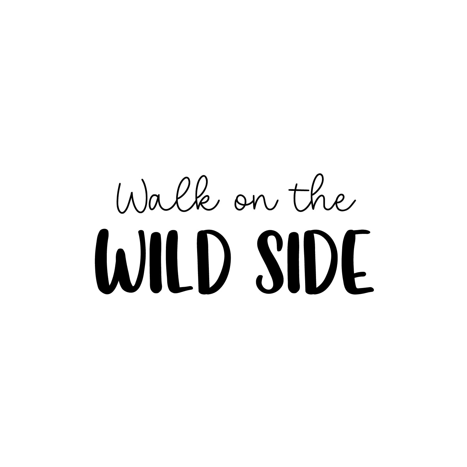 Walk On The Wild Side Vinyl Wall Decal - 11