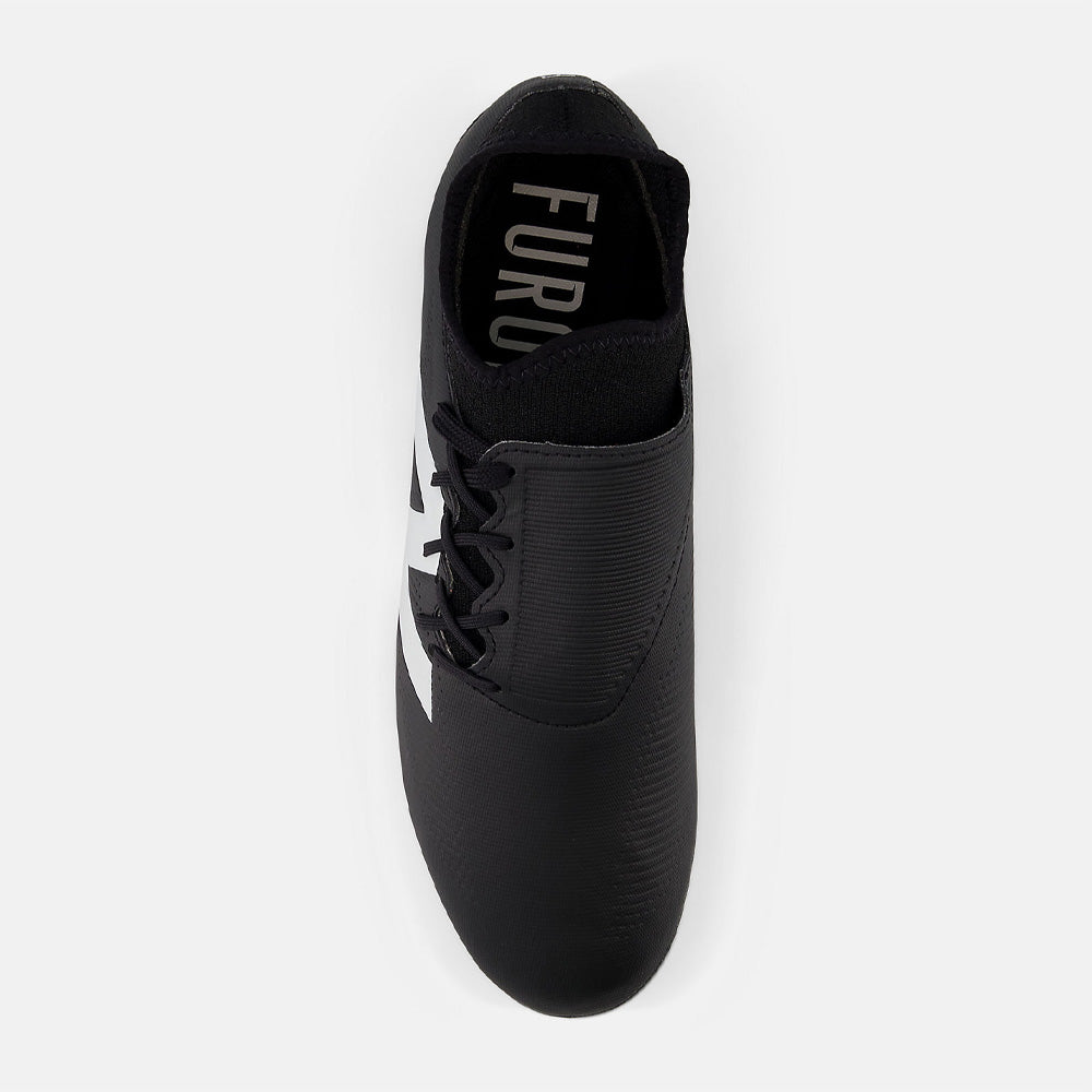New Balance Furon Dispatch V7+ FG Football Cleats for Men - Lightweight Soccer Shoes for Speed & Agility (Black/White) - Perfect for Turf Matches & Training Sessions