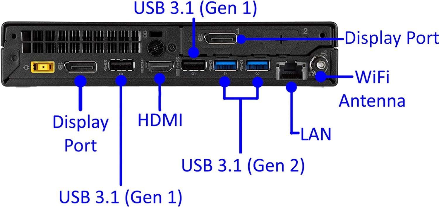Lenovo ThinkCentre M920q Tiny Desktop PC - Intel Core i5-9500T 9th Gen (Up to 3.7GHz), 16GB RAM, 256GB SSD, Windows 11 Pro | Compact Mini Computer for Home Office, Business, Gaming & Triple Monitor Setup (Includes Keyboard/Mouse, WiFi, 1-Year Warranty)
