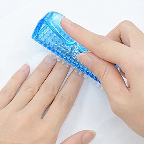 **Multi-Purpose Nail & Toe Cleaning Brush - Durable Handle Grip Scrubber for Pedicure & Manicure | Perfect for Home Spa, Salon & Travel | 1PC (Multicolor)**