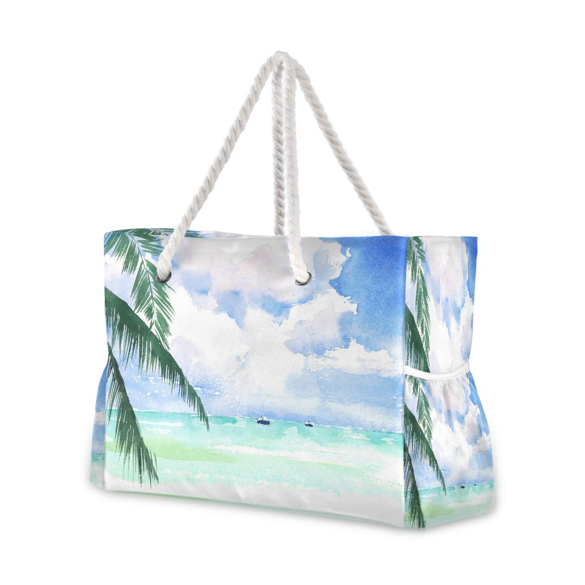 Senya Large Beach Shoulder Bag - Water Resistant Canvas Tote for Women, Gym, Travel & Daily Use | Perfect for Shopping, Work, Vacation & Outdoor Activities