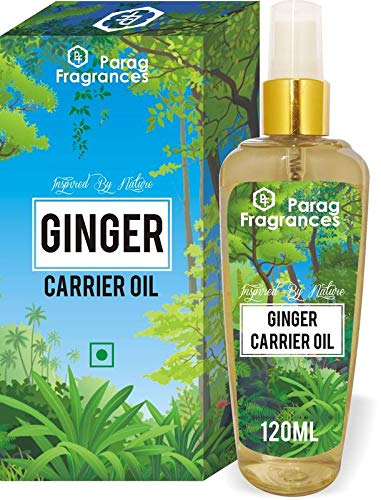 Parag Fragrances Pure Ginger Essential Oil 120ml - 100% Natural Aromatherapy Oil for Diffusers, Massage & Skin Care (External Use Only) - Perfect for Relaxation, Stress Relief & Home Spa