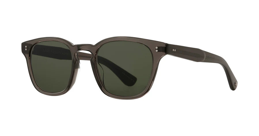 Garrett Leight Ace II 2147 Black Sunglasses for Men - Classic Retro Style UV Protection Eyewear - Perfect for Driving, Travel & Outdoor Activities
