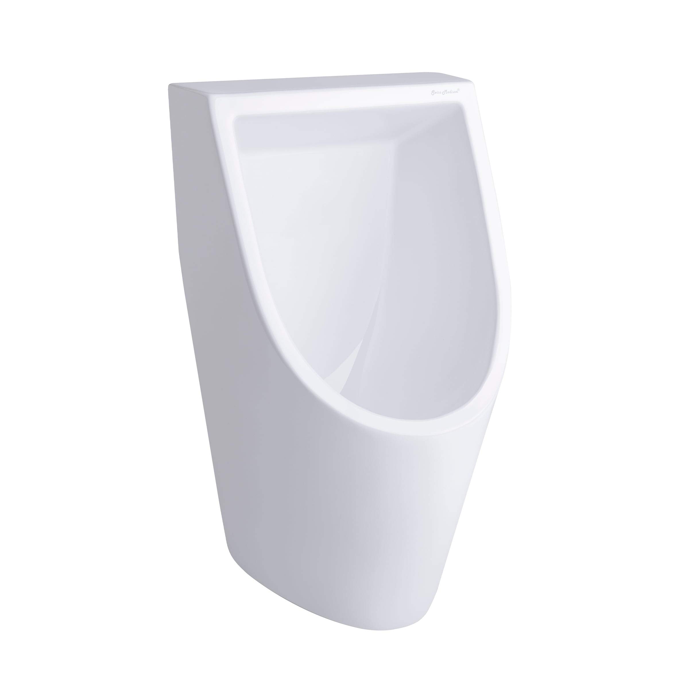 White Ceramic Urinal - ADA Compliant Wall-Mounted Toilet for Men - Ideal for Home, Office, and Public Restrooms