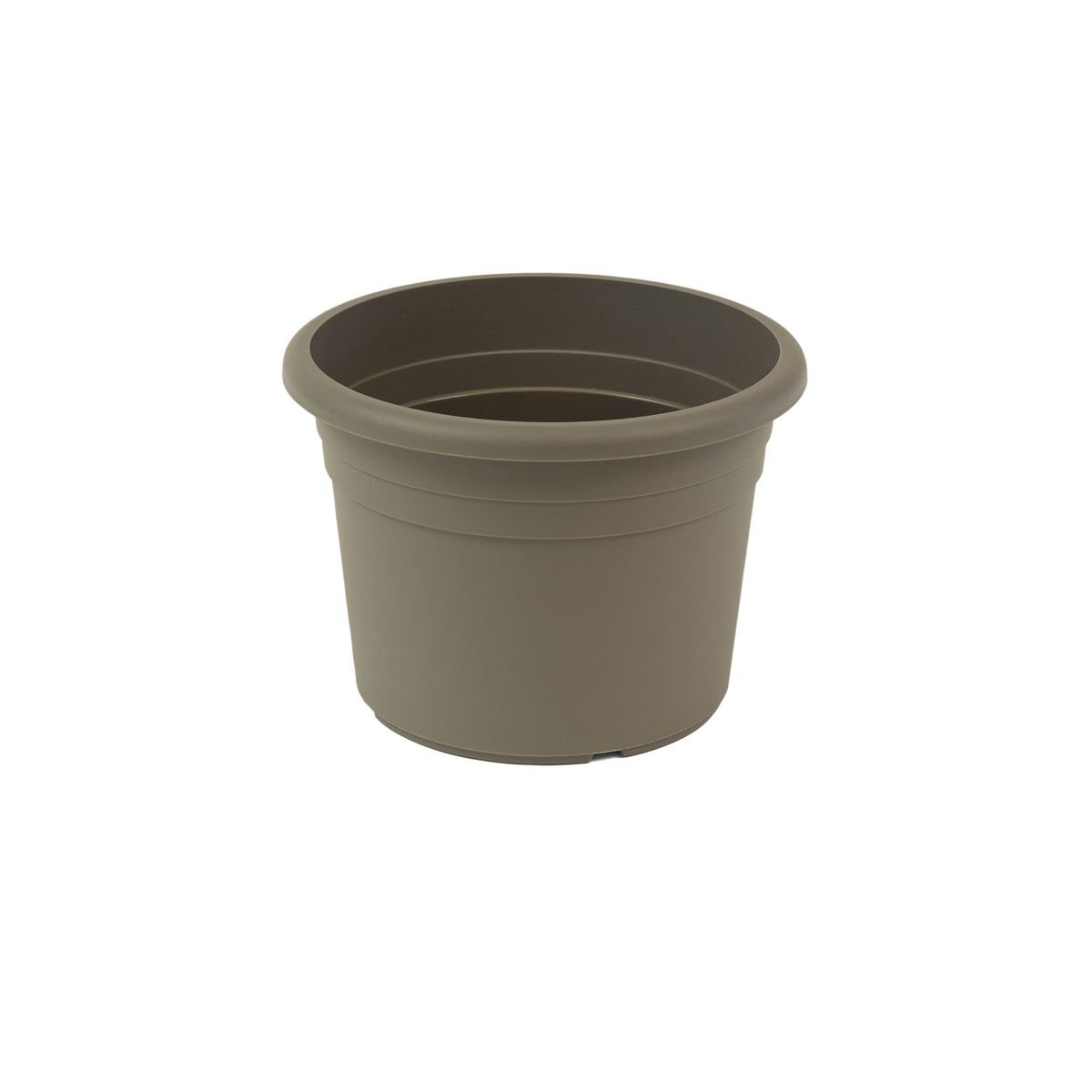 Greemotion Small Gardening Pot Fiona - 7 Inch Round Plastic Flower Pots for Indoor & Outdoor Plants - Taupe Decorative Garden Planter - Perfect for Herbs, Succulents, and Home Decor