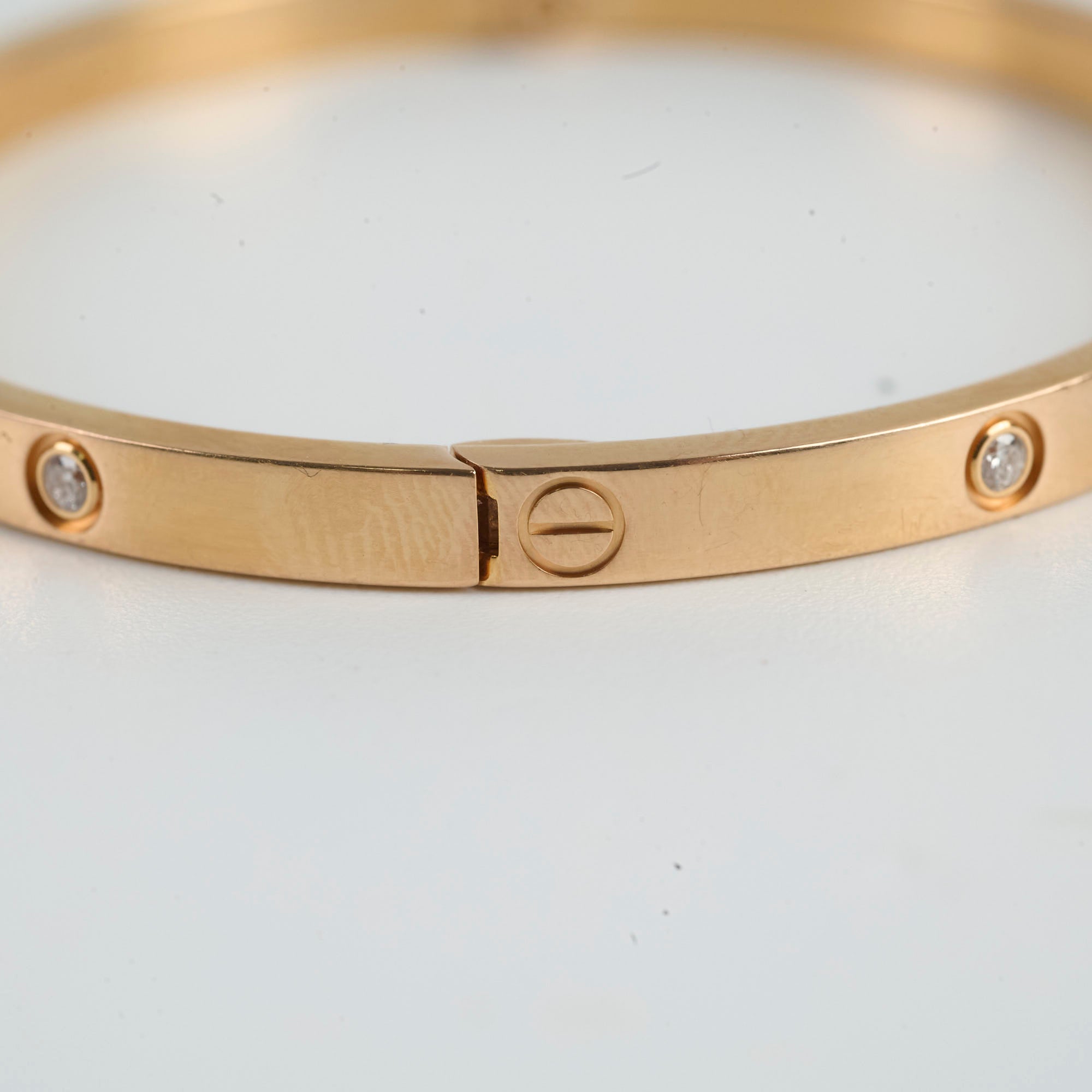 Cartier Love Bracelet Small Model 10 Diamonds 16 Size - Luxury Gold Diamond Bangle for Women, Perfect for Anniversary Gifts & Special Occasions