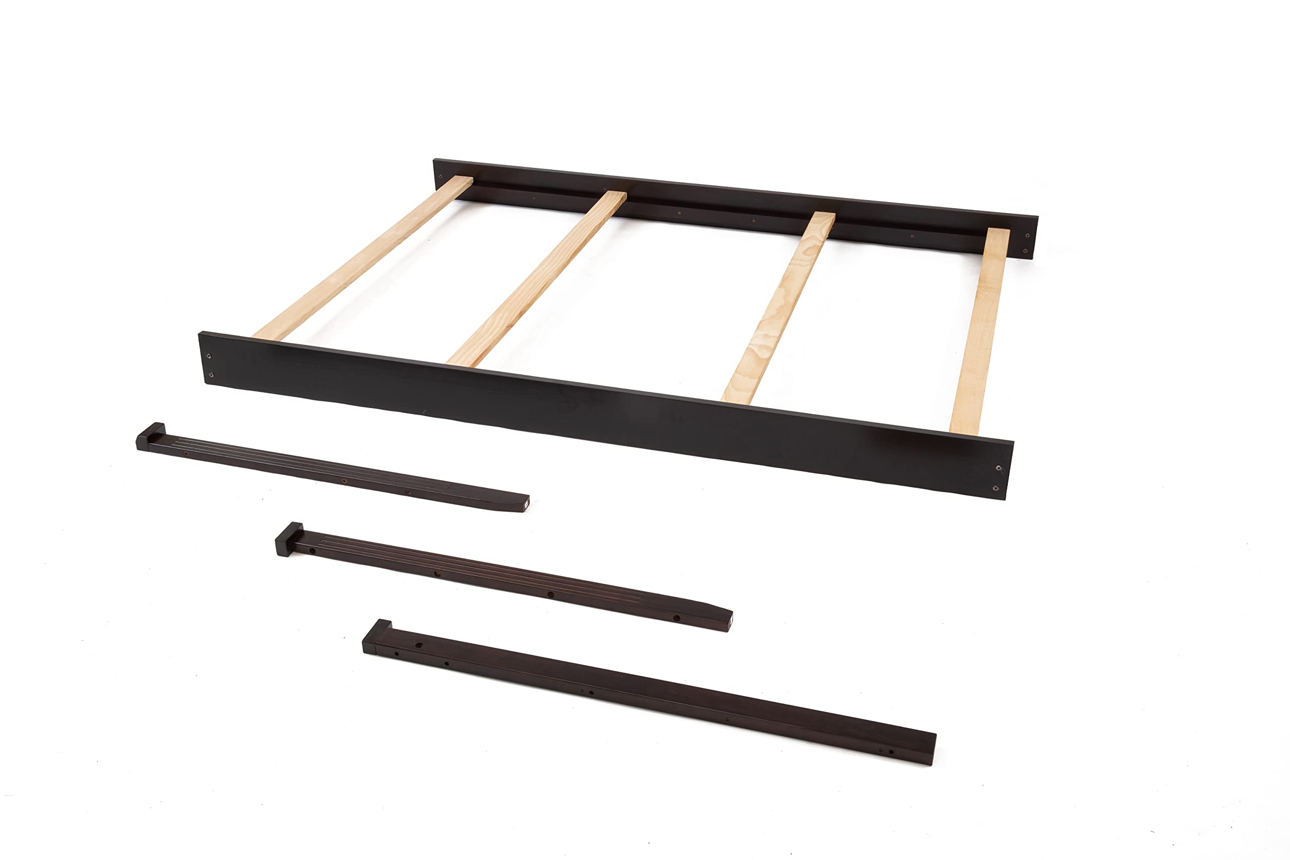 Full Size Conversion Kit Bed Rails for Sorelle Crib & Changer Combos - Espresso Finish, Berkley Model | Safe Toddler Bed Transition | Nursery Furniture Upgrade