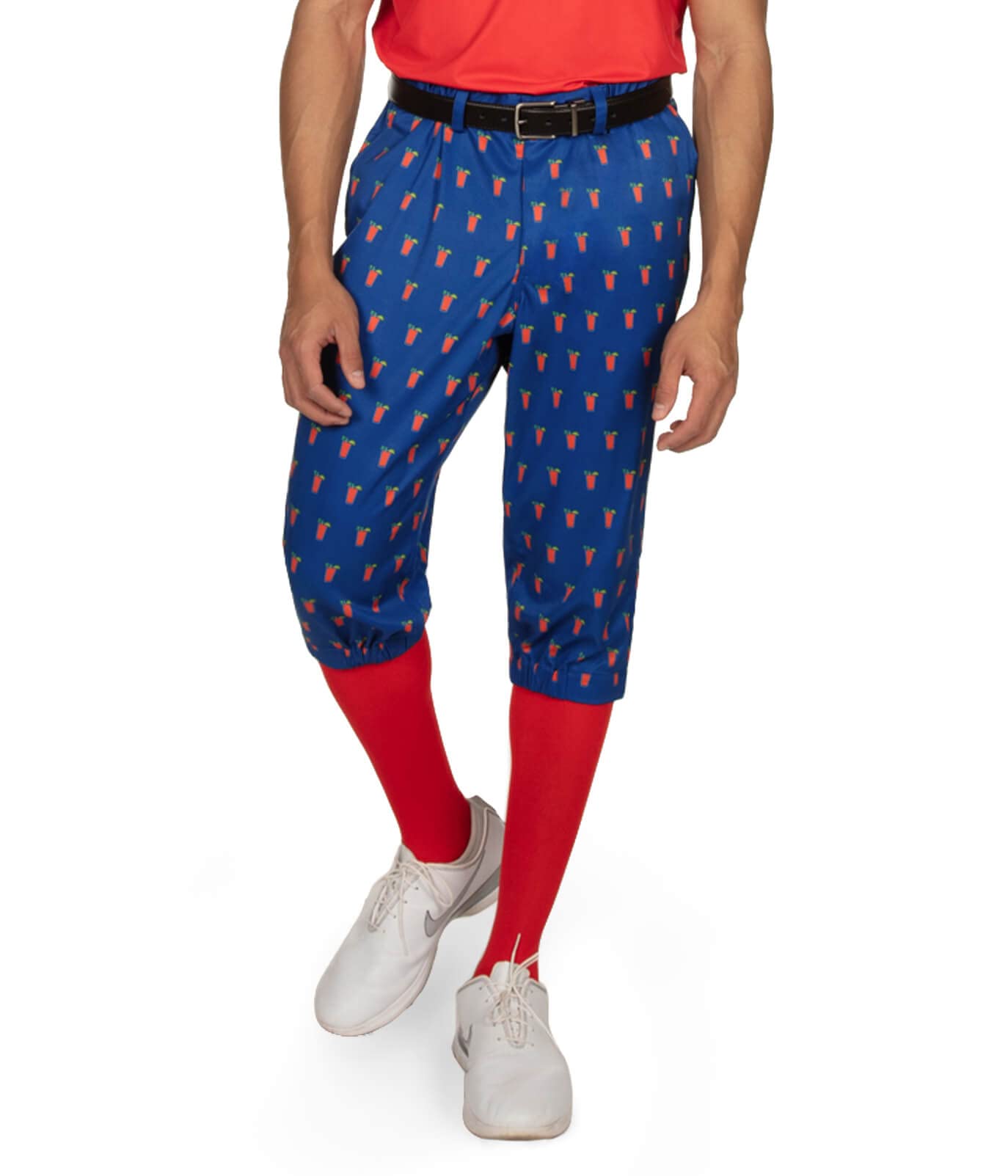 Tipsy Elves Men's Golf Knickers with Matching Socks - Athletic Fit Performance Pants with Unique Designs - Perfect for Golf Tournaments & Casual Wear