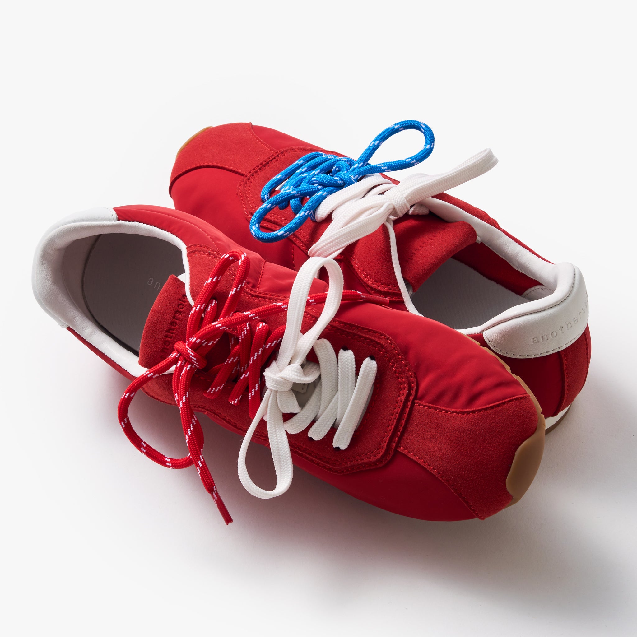 Soft Sneakers for Women - Red Nylon Running Shoes | Lightweight & Comfortable Walking Shoes for Gym, Jogging, and Casual Wear