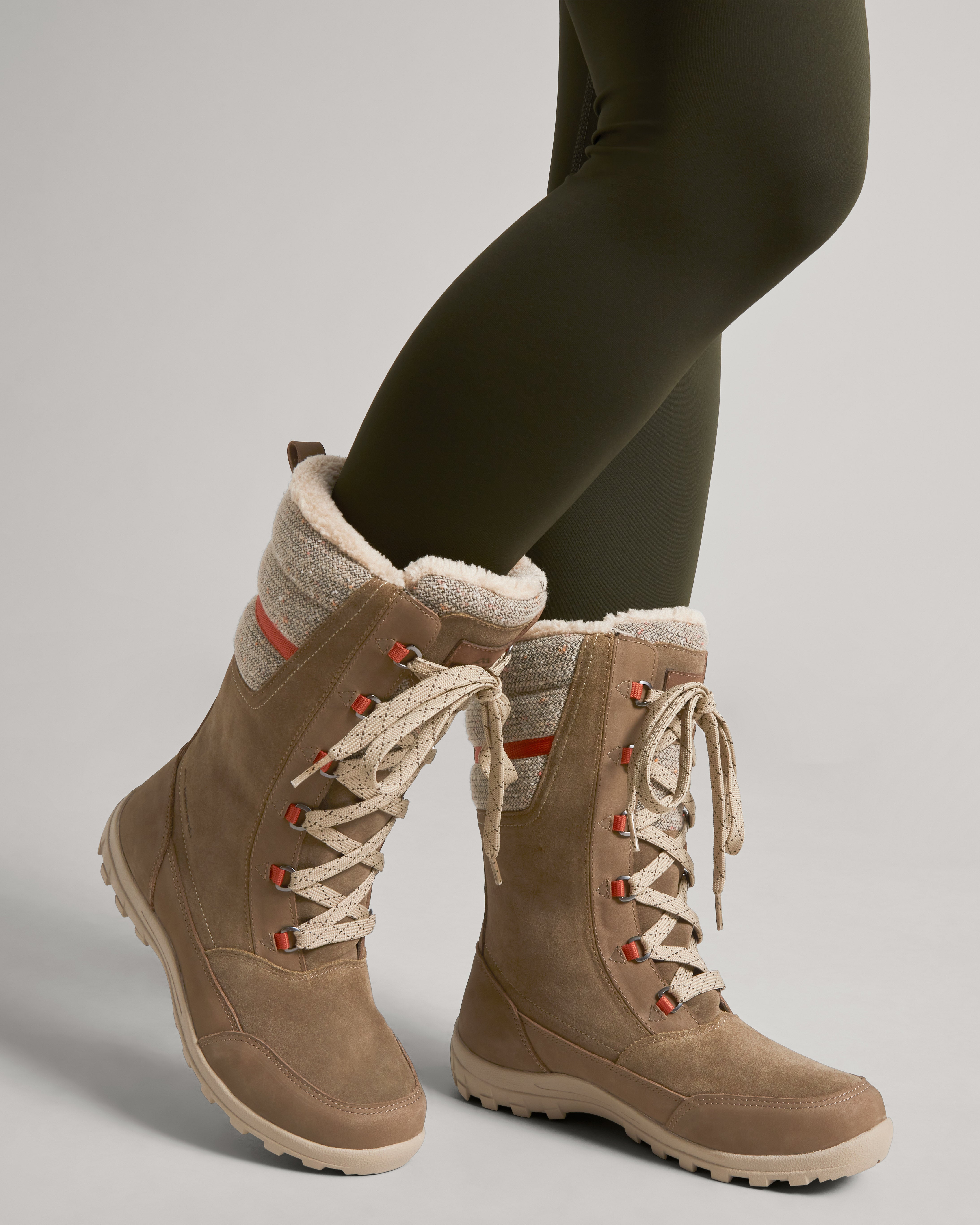 Winterburn Women's Boots - Comfortable Ankle Boots with Non-Slip Sole, Ginger Snap/Red Earth - Perfect for Fall & Winter Fashion, Outdoor Walking and Casual Wear